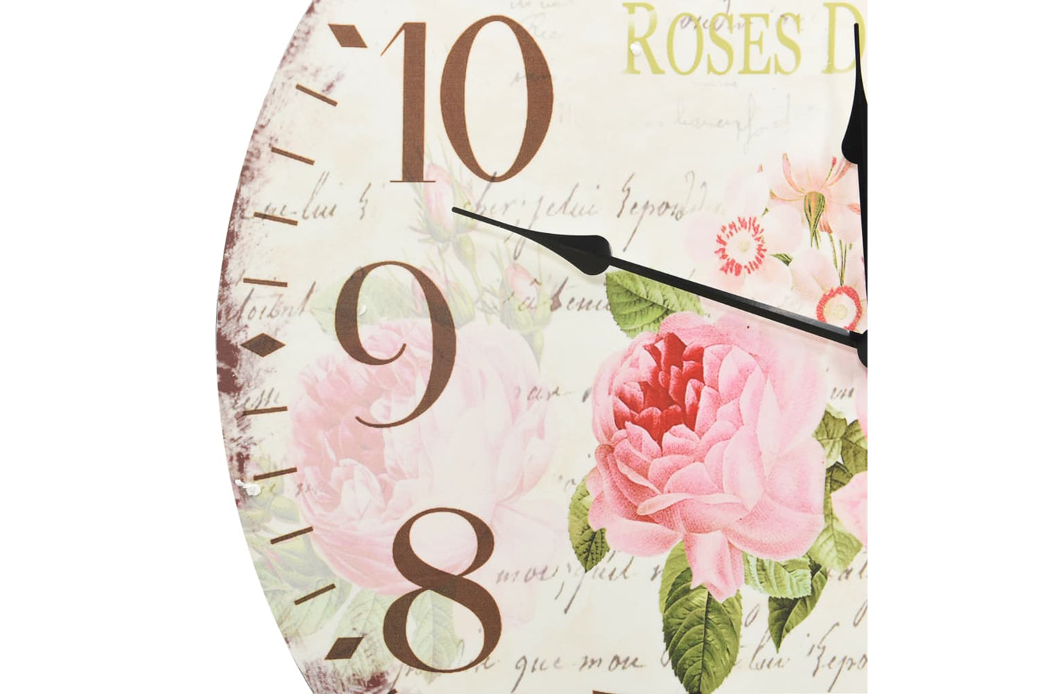 Vidaxl 325177 Vintage Wall Clock Flower 60 cm | Multicolour-3
