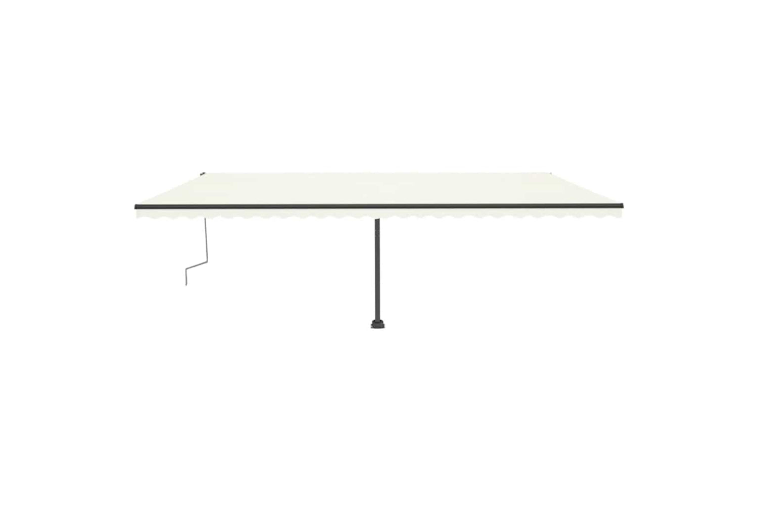 Vidaxl Freestanding Manual Retractable Awning 600x300 Cm Cream-4