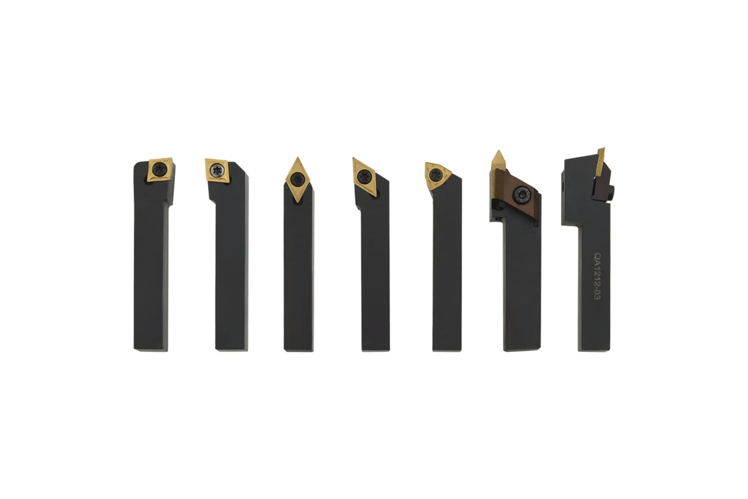 vidaXL 12 Pieces Indexable Turning Tool Set 12x12mm 80mm-7