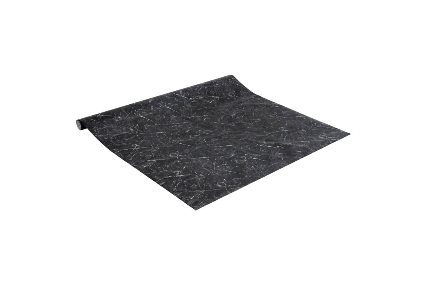 vidaXL 3206489 Furniture Stickers Self-adhesive Marble Black 90x500cm Pvc-4
