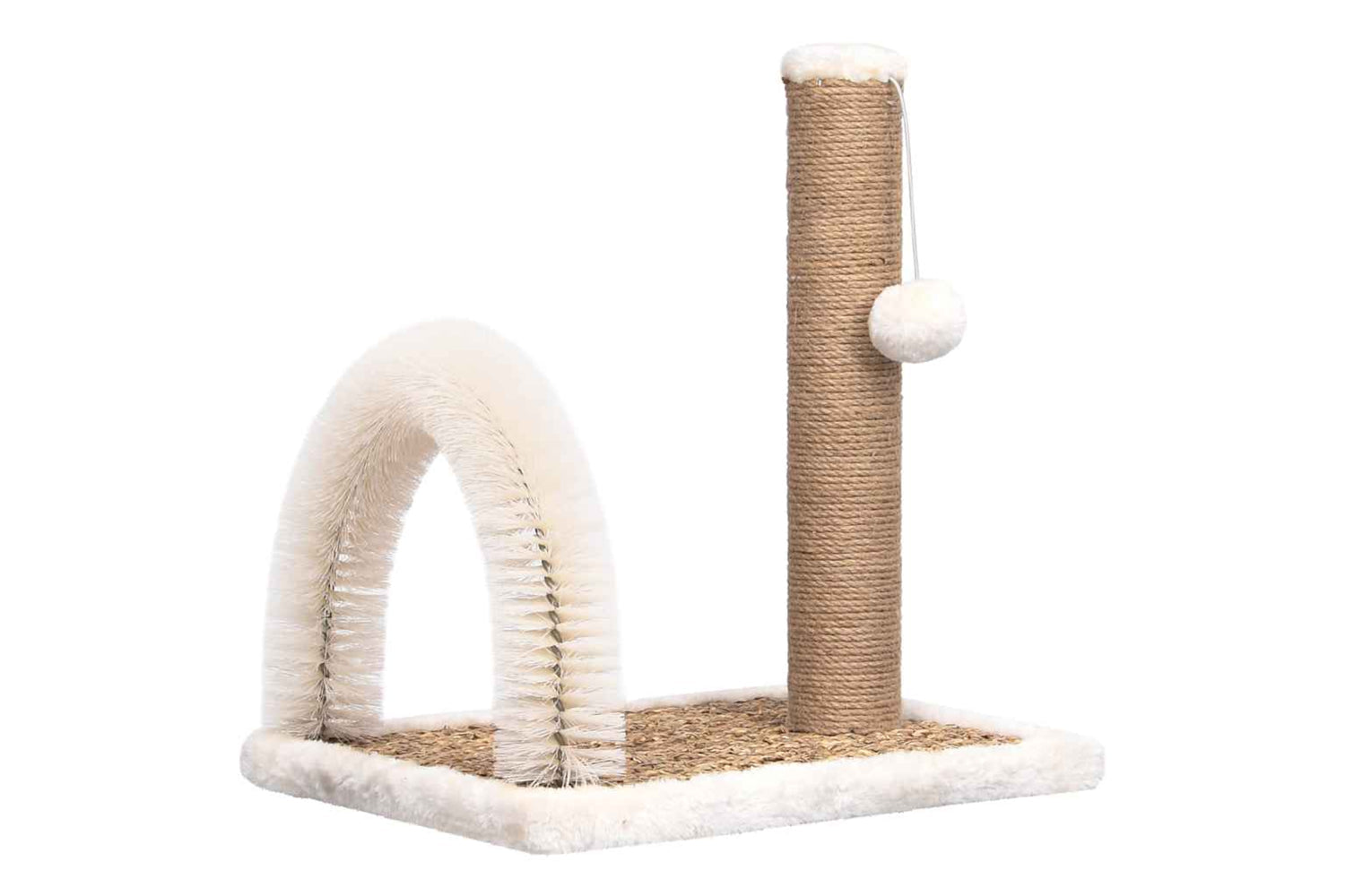 Vidaxl Cat Tree With Arch Grooming Brush And Scratch Post-2