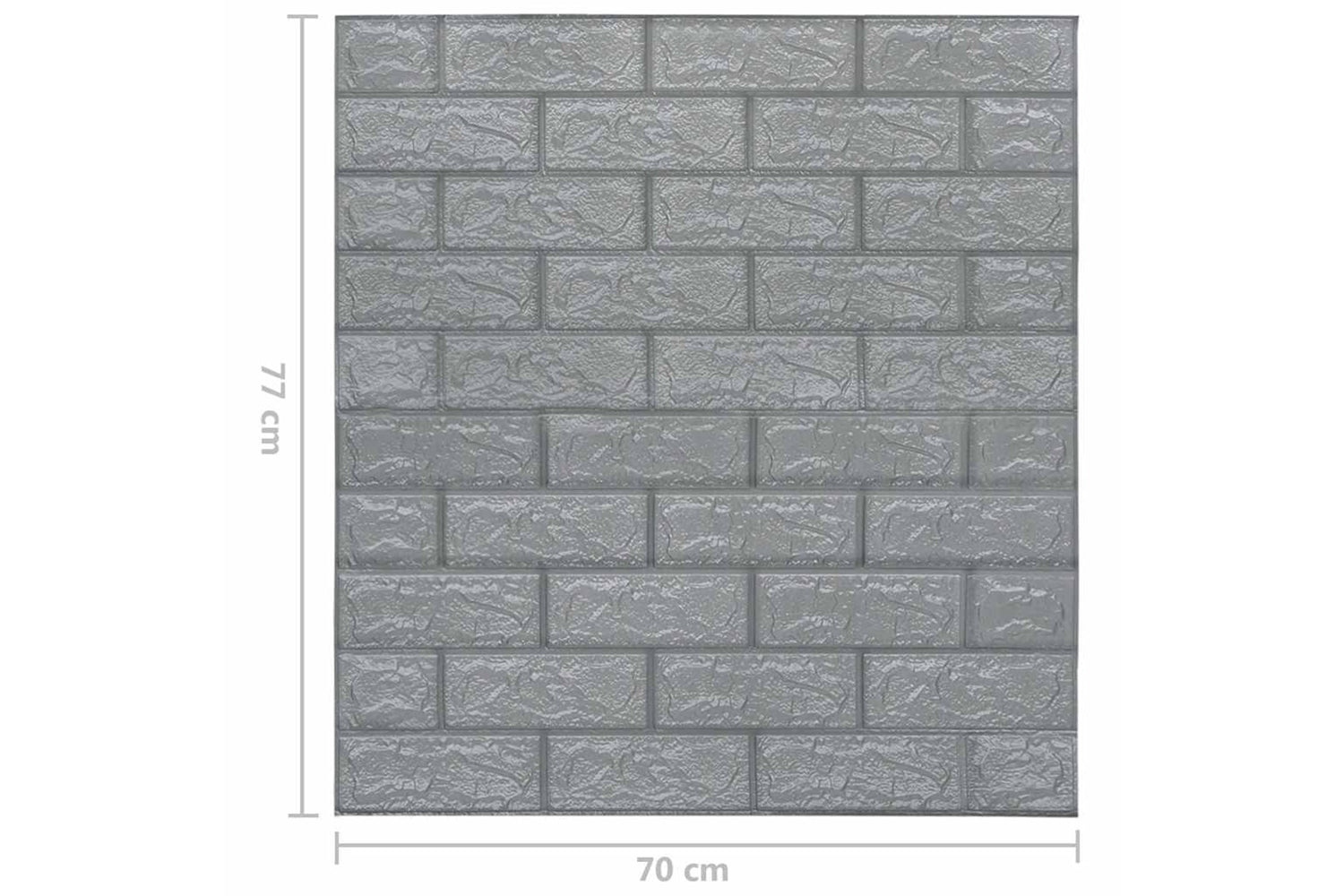 Vidaxl 150721 3d Wallpaper Bricks Self-adhesive 10 Pcs Anthracite-6