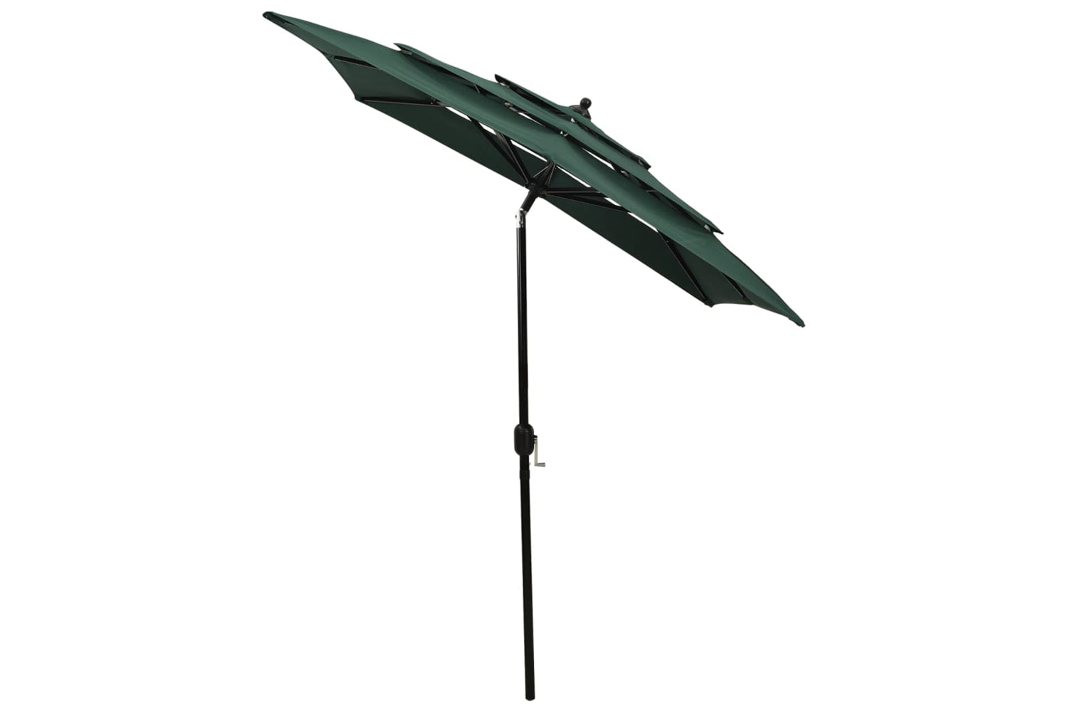 Vidaxl 313845 3-tier Parasol With Aluminium Pole Green 2x2 M-4