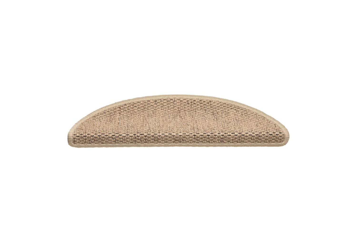 vidaXL 326867 Stair Mats Self-adhesive Sisal-look 15 Pcs 56x17x3cm Sand-3