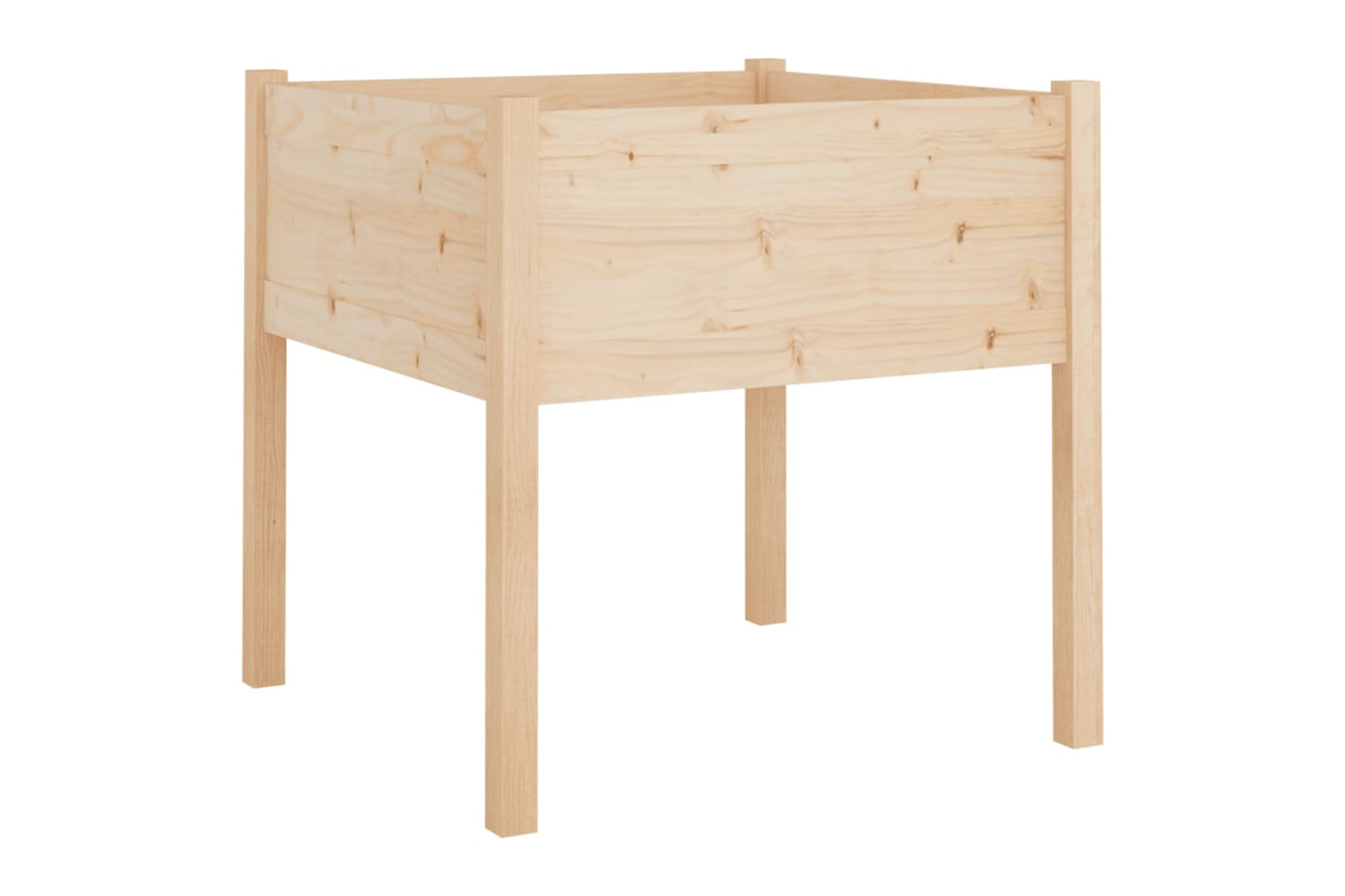 vidaXL 810810 Garden Planters 2 Pcs 70x70x70cm Solid Pinewood-3
