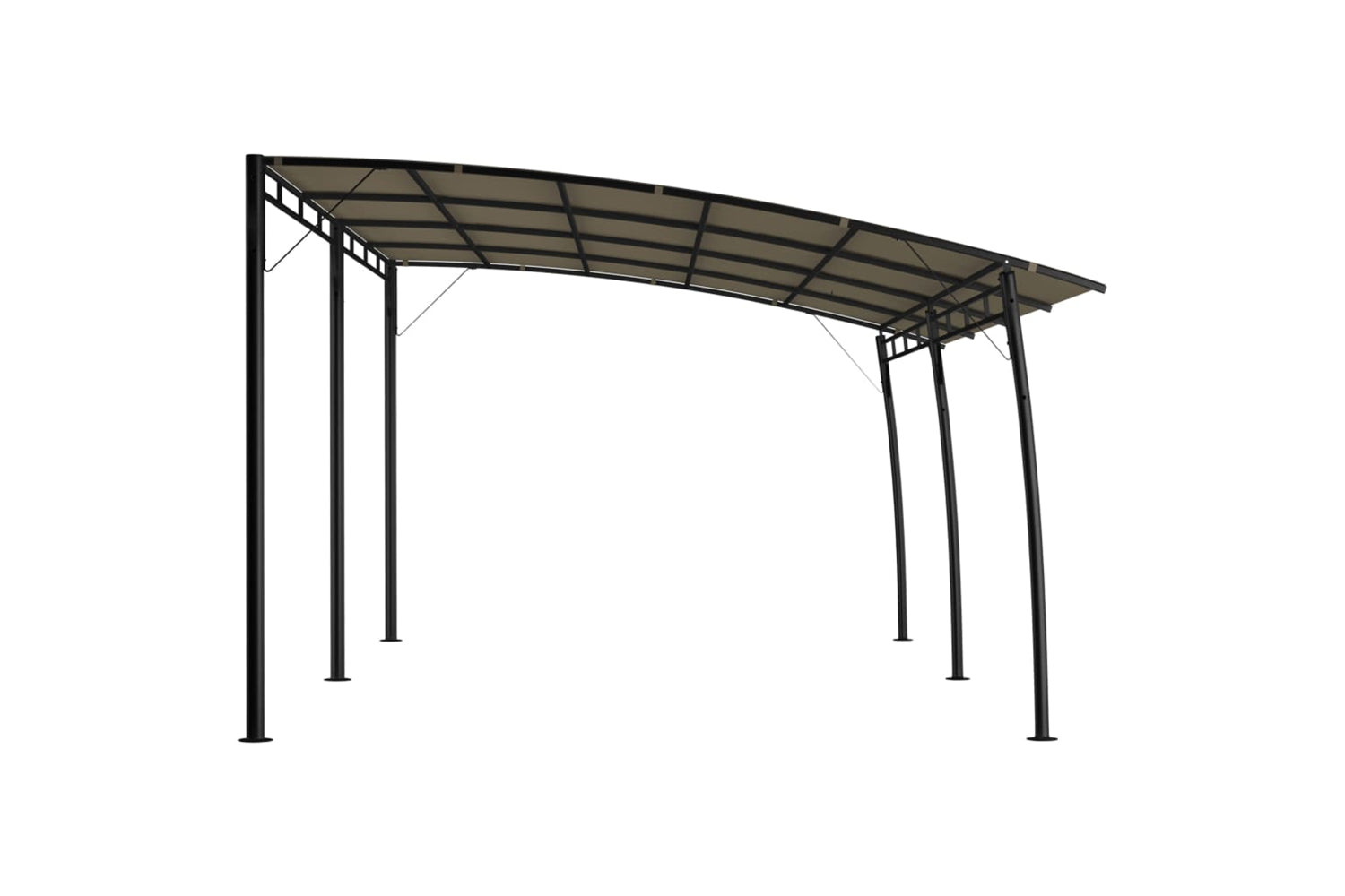 Vidaxl 312256 Garden Sunshade Awning 6x3x2.55 M Taupe-3