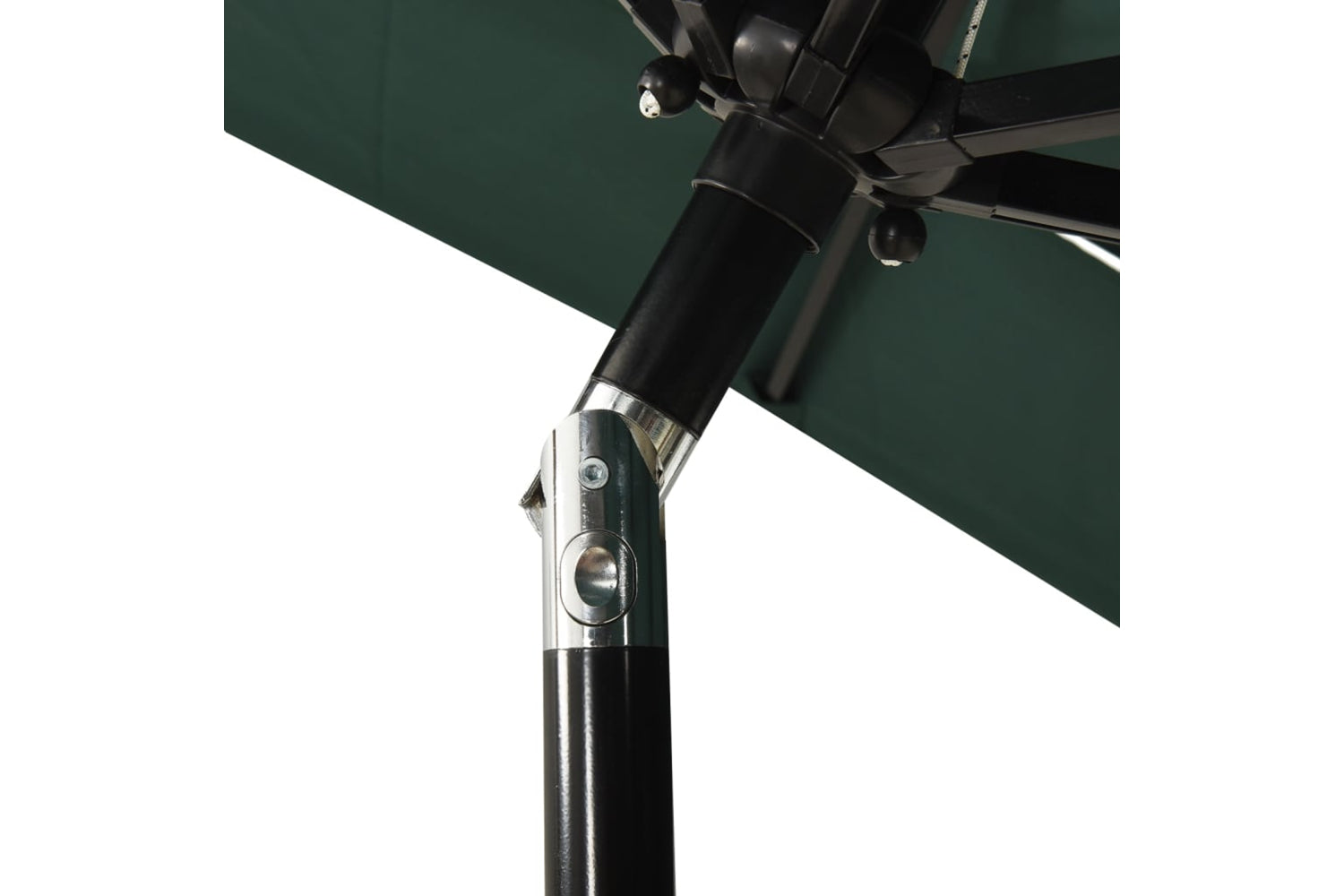 Vidaxl 313845 3-tier Parasol With Aluminium Pole Green 2x2 M-5