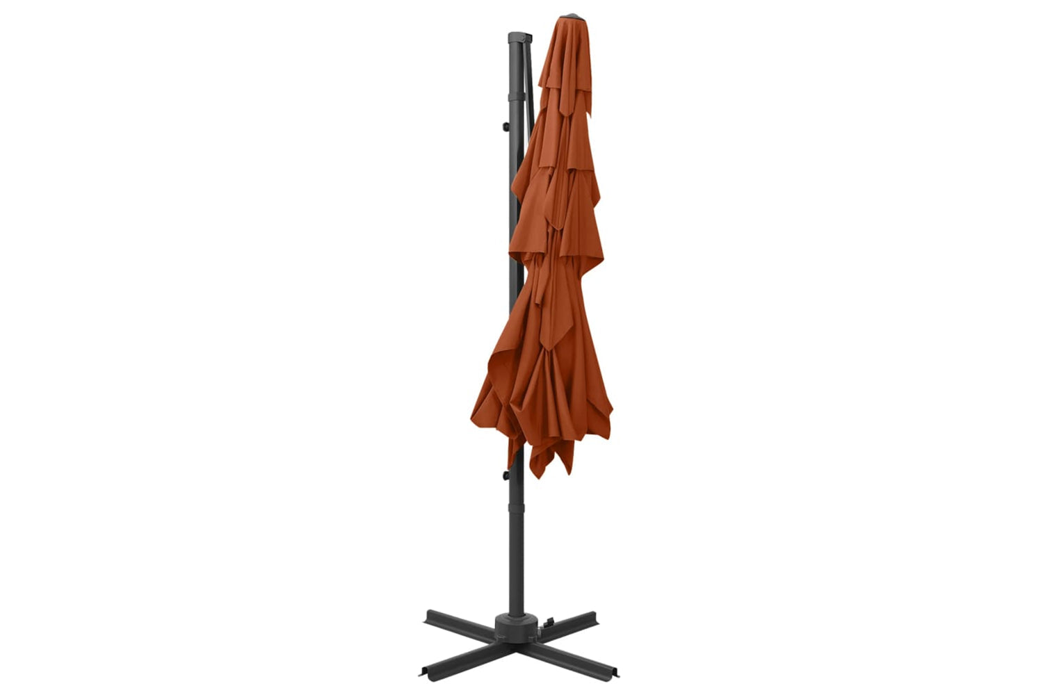 vidaXL 313825 4-tier Parasol With Aluminium Pole Terracotta 250x250cm-5