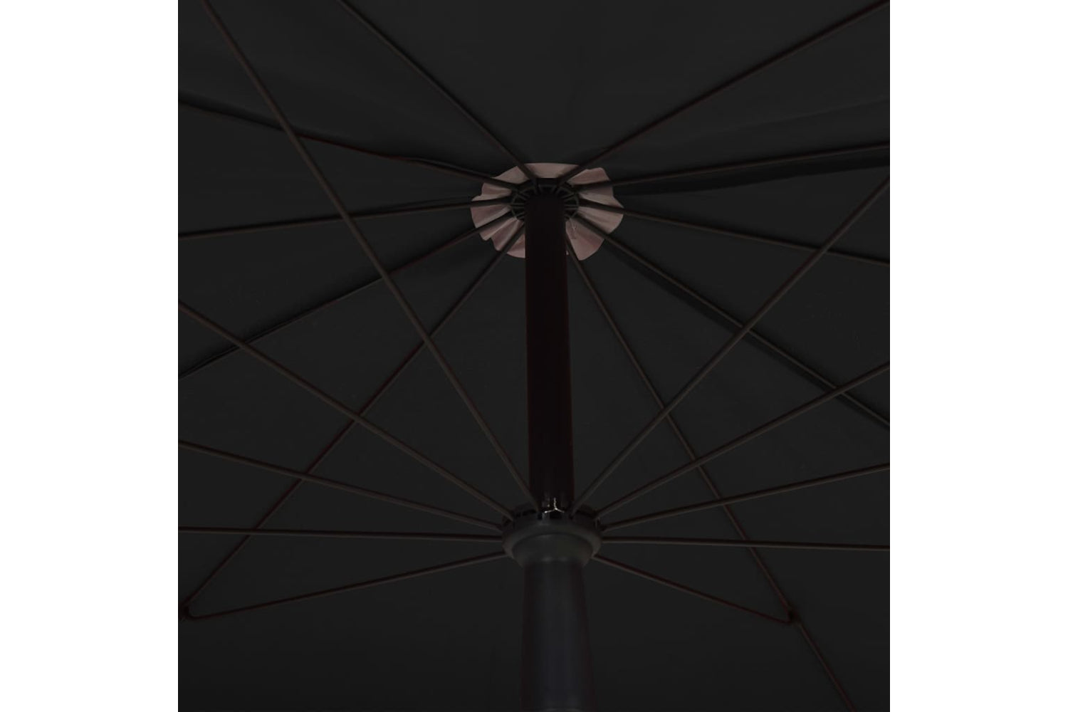 vidaXL 315557 Garden Parasol With Pole 200x130cm Black-5