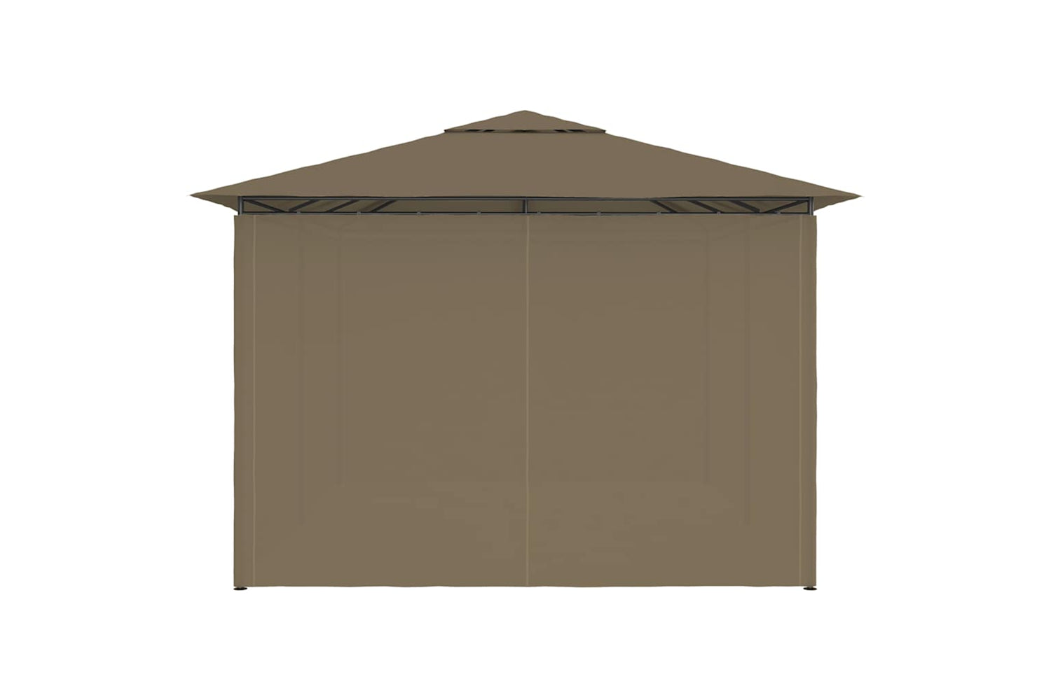 Vidaxl 312232 Garden Marquee With Curtains 4x3 M Taupe 180 G/mâ²-6
