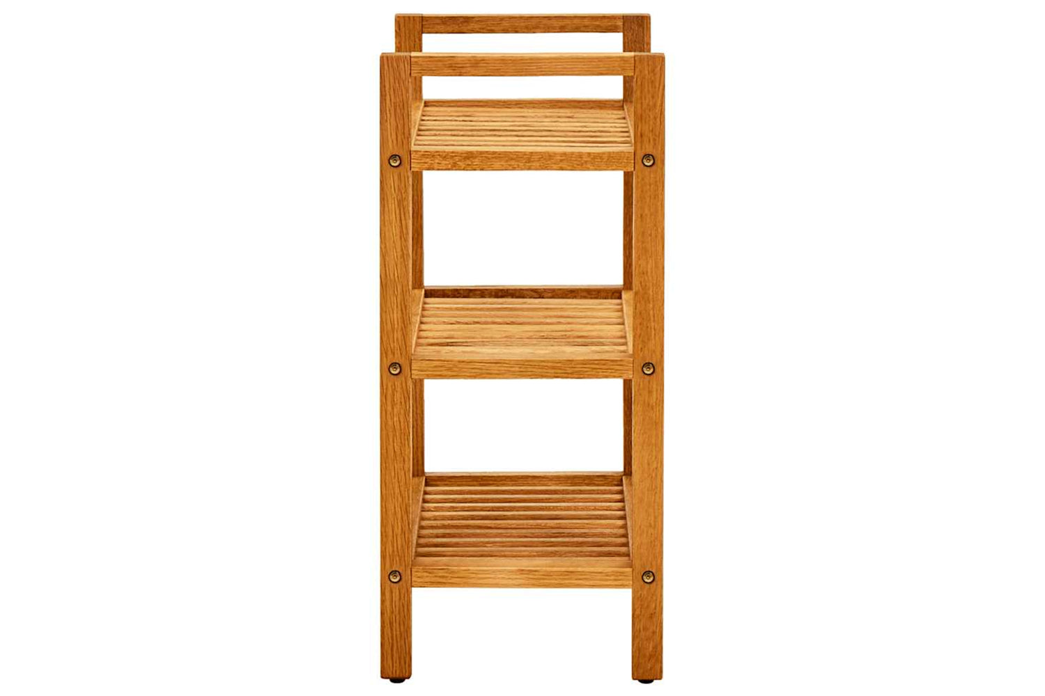 vidaXL 331745 Shoe Rack With 3 Shelves 50x27x60cm Solid Oak Wood-3