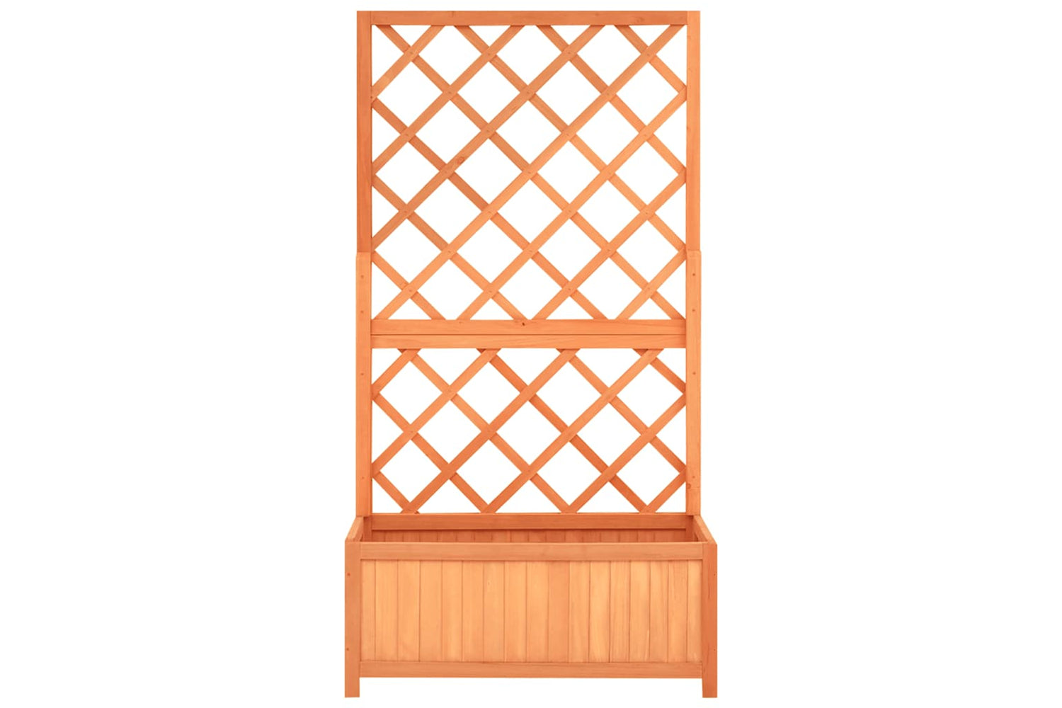 vidaXL 316426 Garden Trellis Planter Brown 70x30x135cm Solid Firwood-2