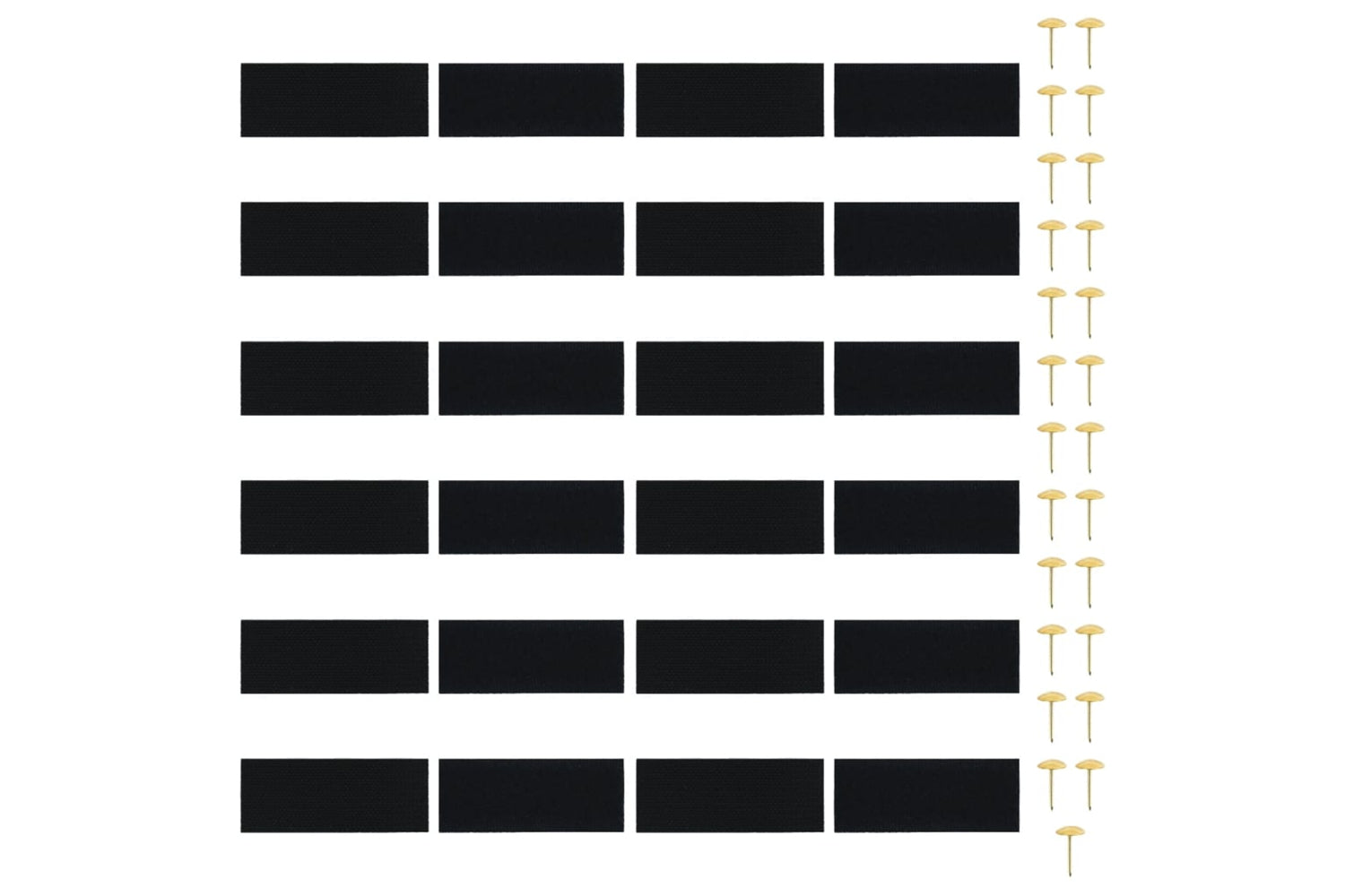 vidaXL 314687 Insect Door Curtains 2 Pcs With Magnet Blocks Black 220x100cm-4