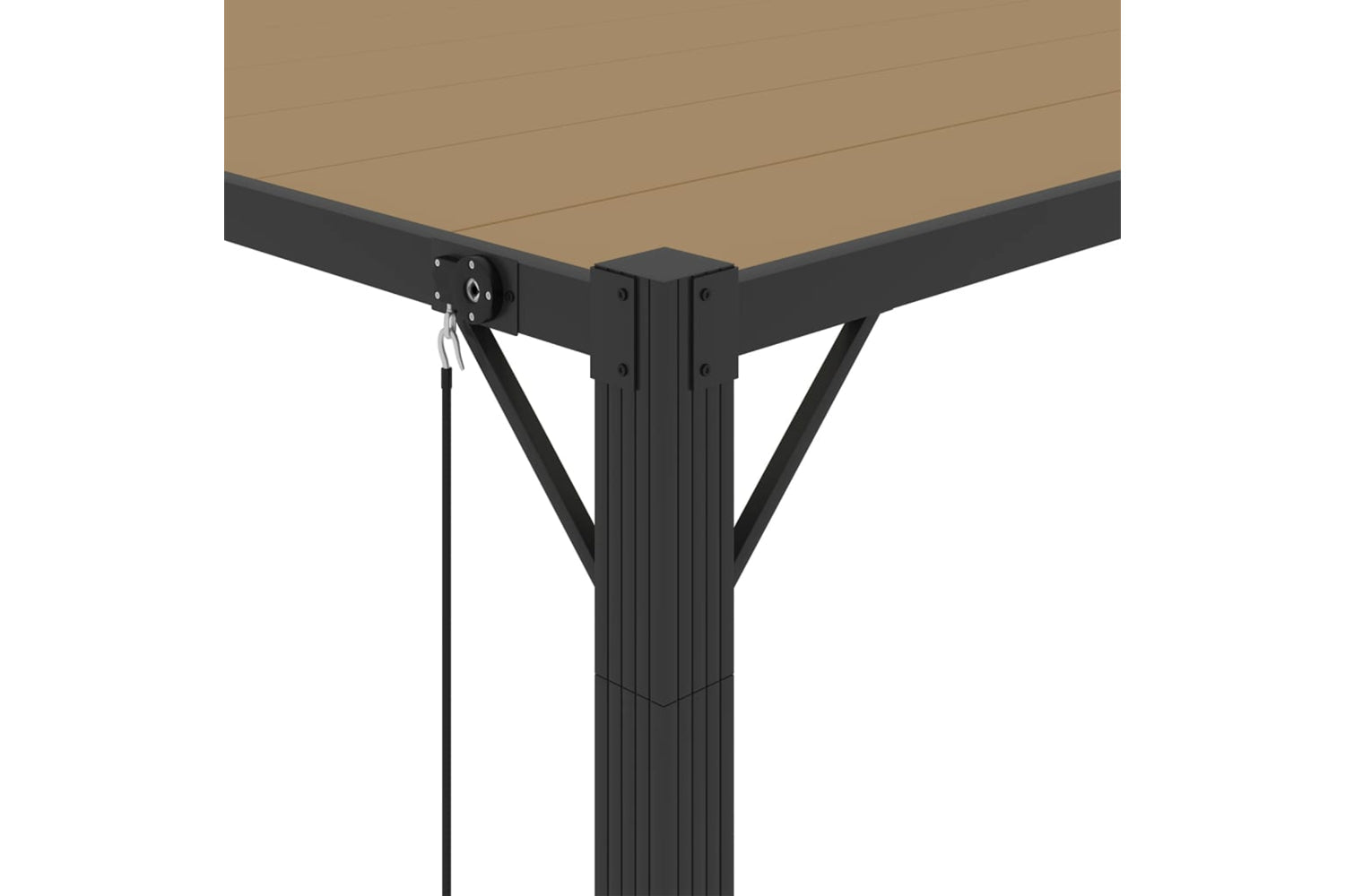 Vidaxl Gazebo With Louvered Roof 3x4 M Taupe Fabric And Aluminium-6