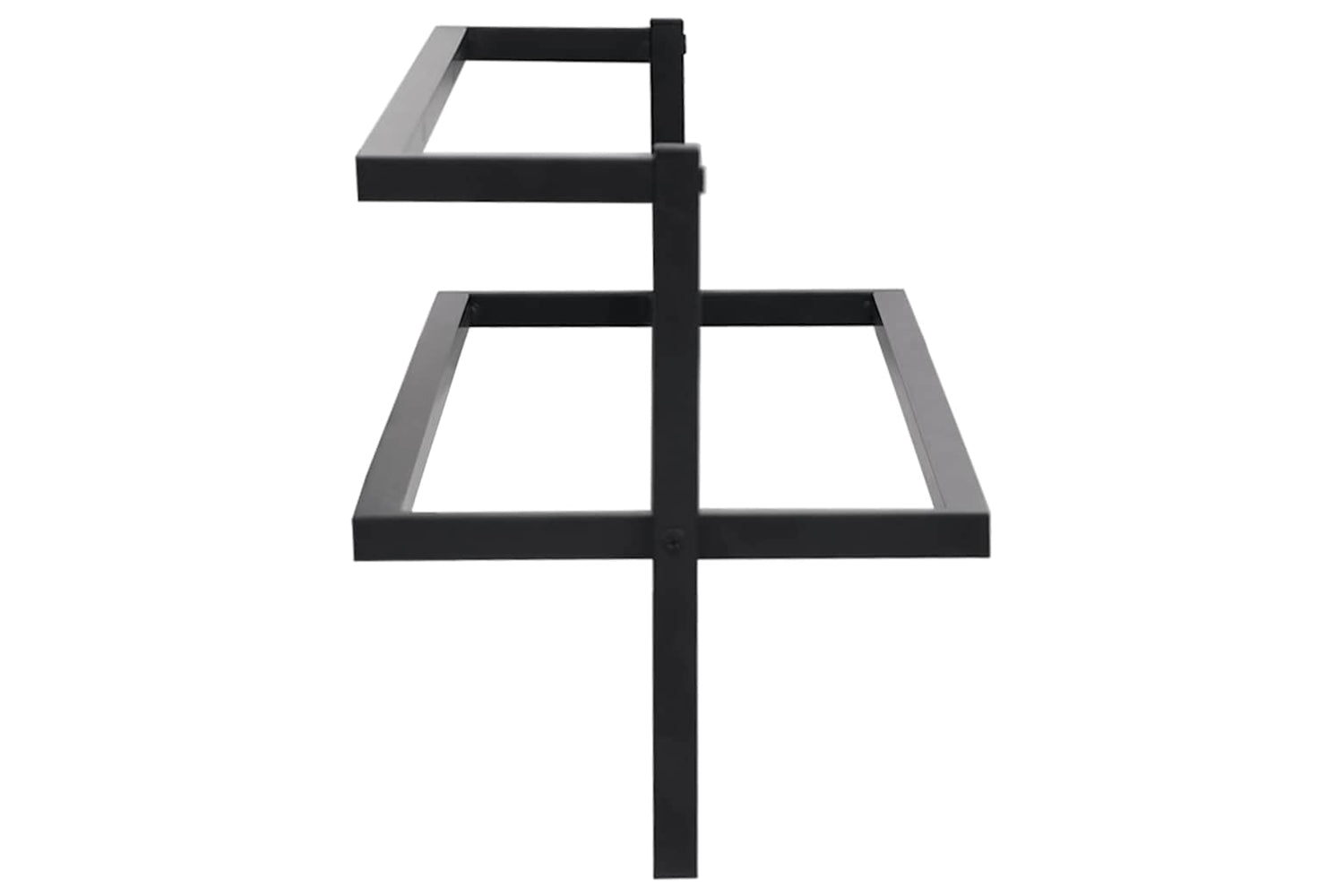 vidaXL 336122 Towel Rack Black 95x25x22cm Iron-4