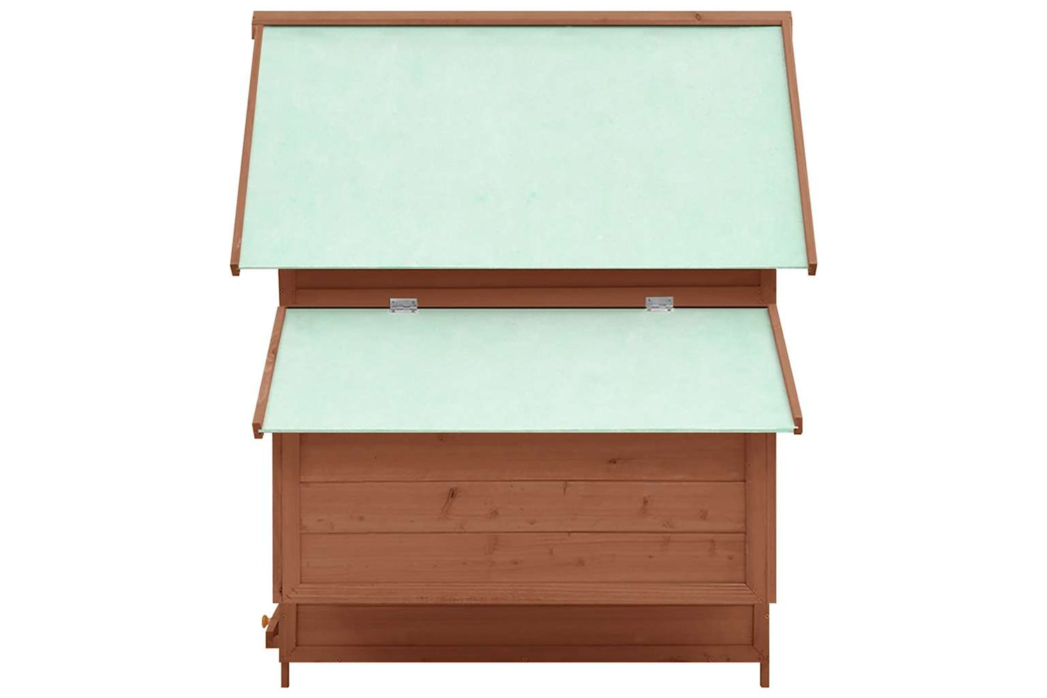 Vidaxl Chicken Coop Mocha And White 150x96x110 Cm Solid Firwood-4
