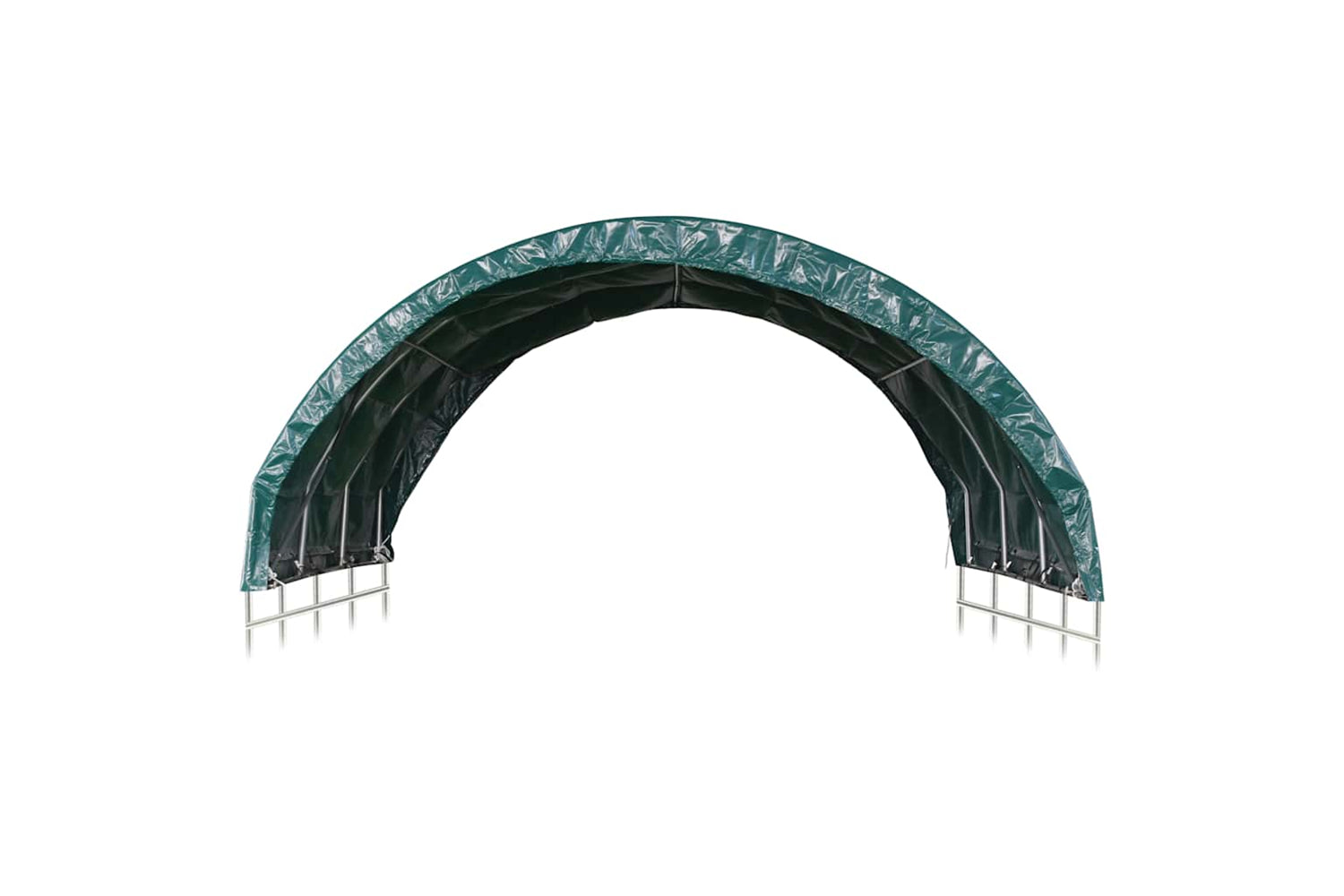 Vidaxl 3056433 Livestock Tent Pvc 3.7x3.7 M Green-2