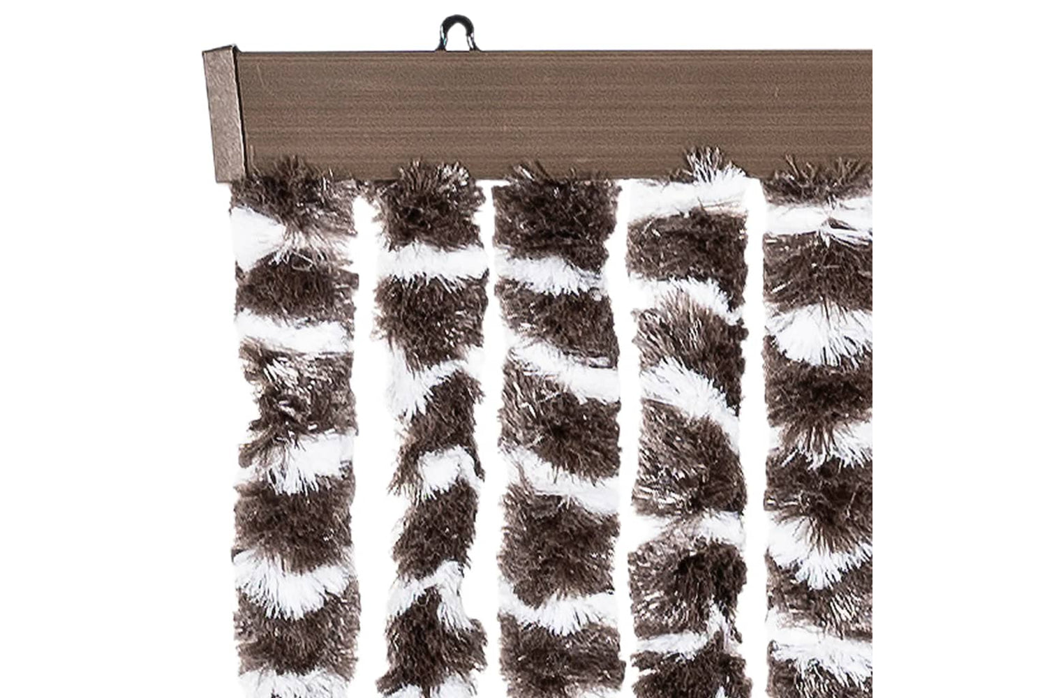 vidaXL Insect Curtain Brown And White 100x220cm Chenille-3