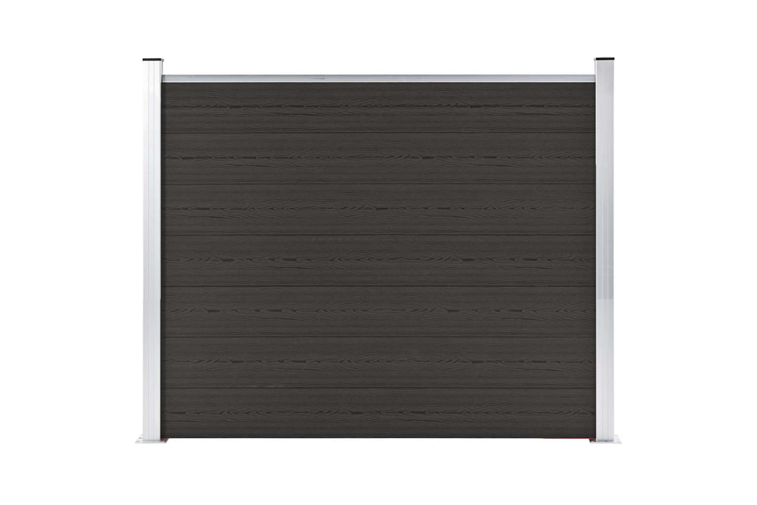 Vidaxl Fence Panel Wpc 180x146 Cm Black-3