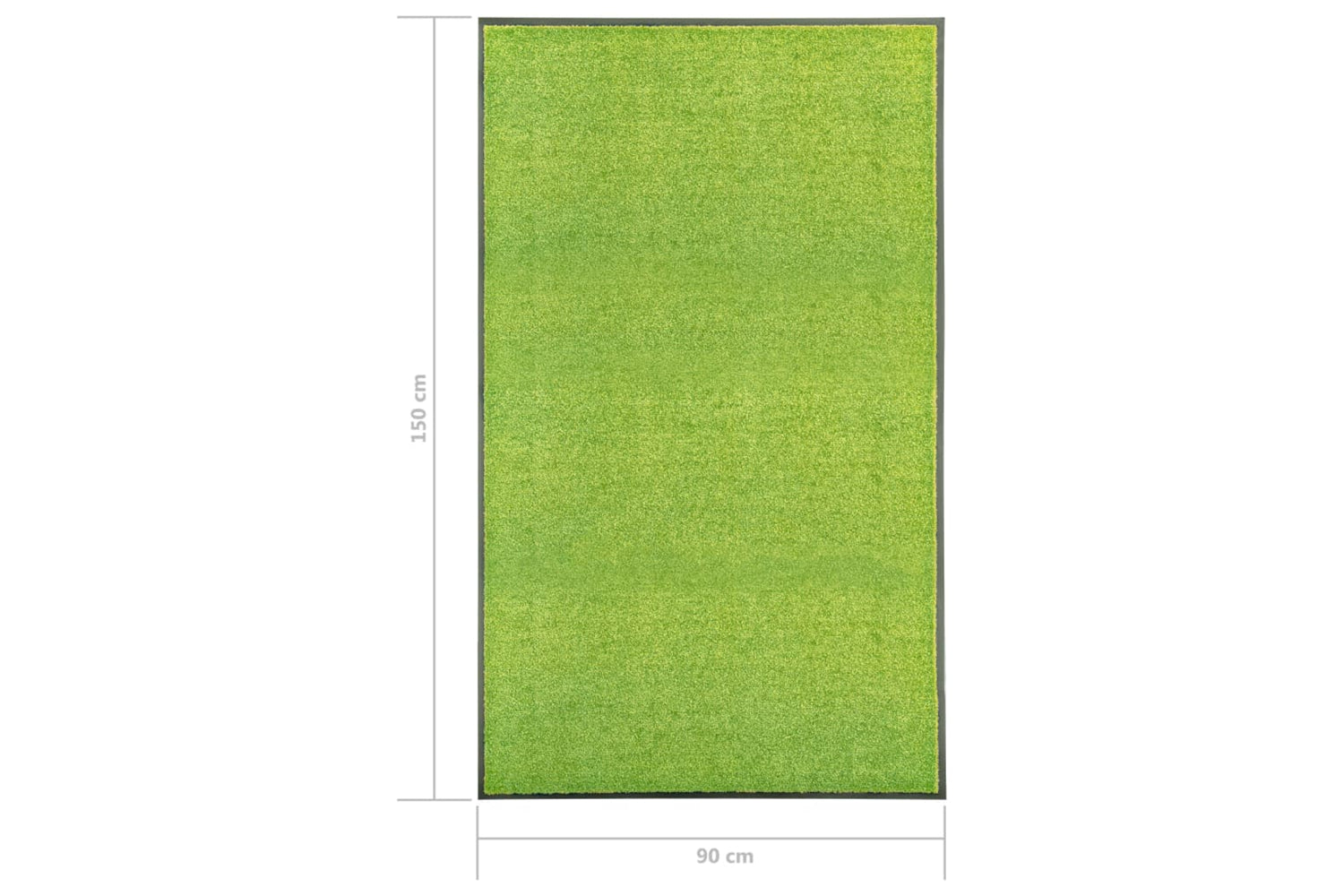 vidaXL 323431 Doormat Washable Green 90x150cm-6