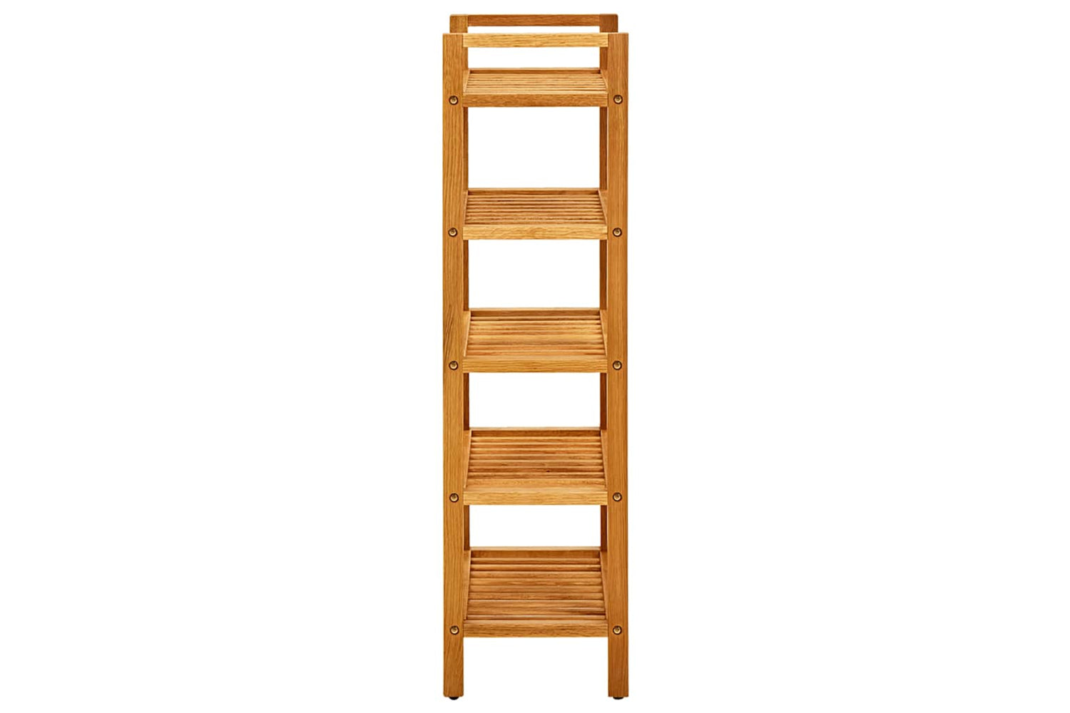 vidaXL 331747 Shoe Rack With 5 Shelves 50x27x100cm Solid Oak Wood-3