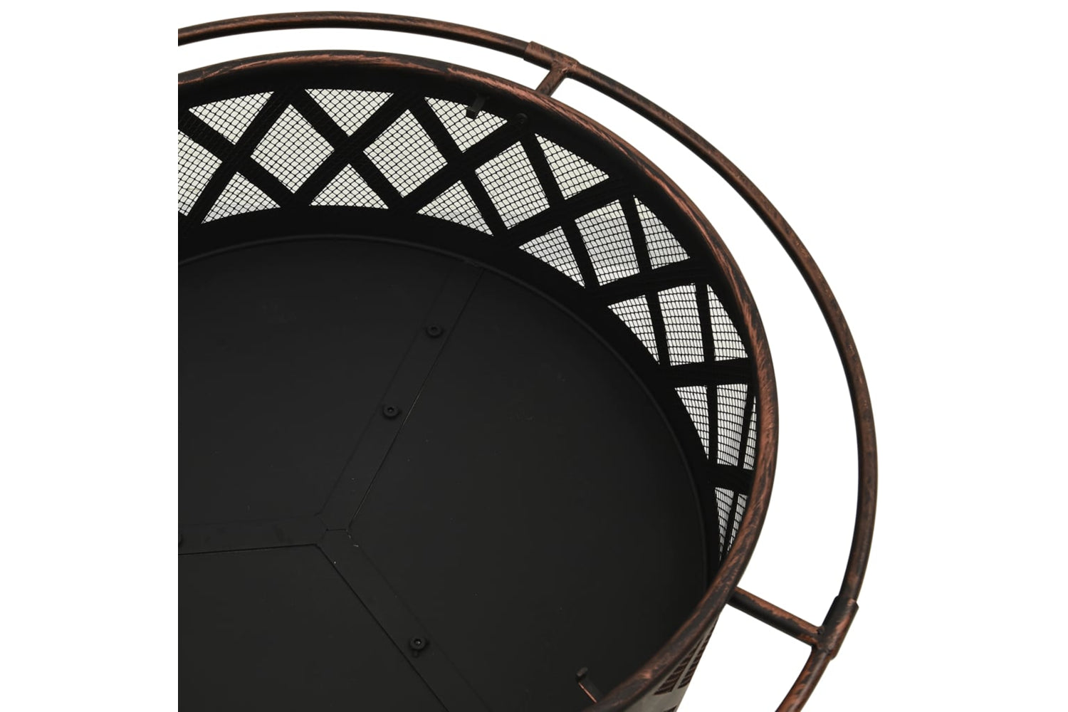 vidaXL 311885 Rustic Fire Pit With Poker 76cm Xxl Steel-5