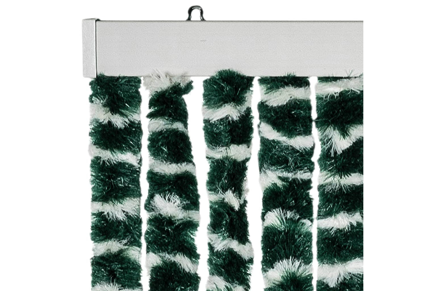 vidaXL Insect Curtain Green And White 100x220cm Chenille-3