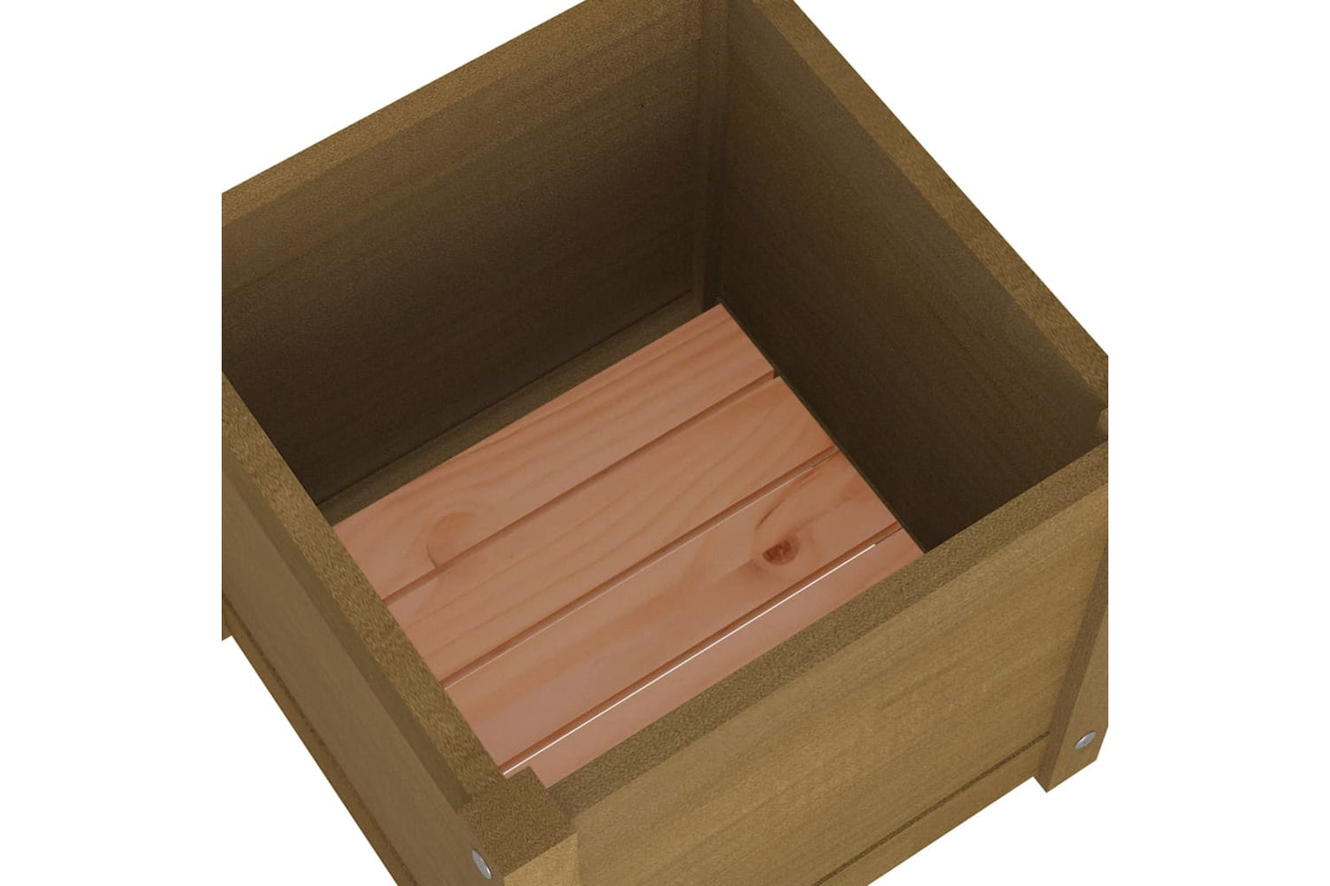 vidaXL 810540 Garden Planter Honey Brown 40x40x40cm Solid Pinewood-5