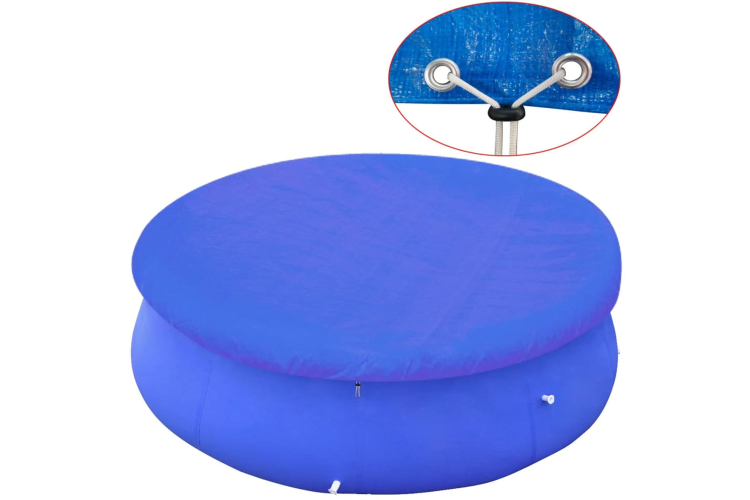 vidaXL 3082798 Pool Covers 2 Pcs For 300cm Round Above-ground Pools-2