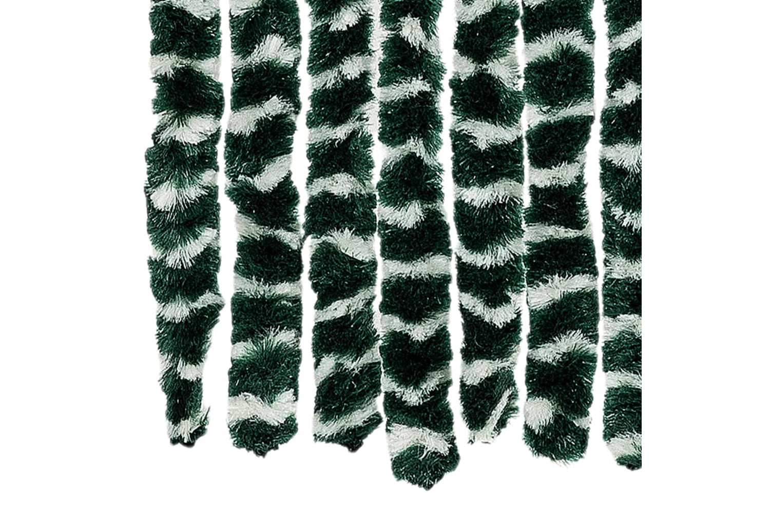 vidaXL Insect Curtain Green And White 90x220cm Chenille-4