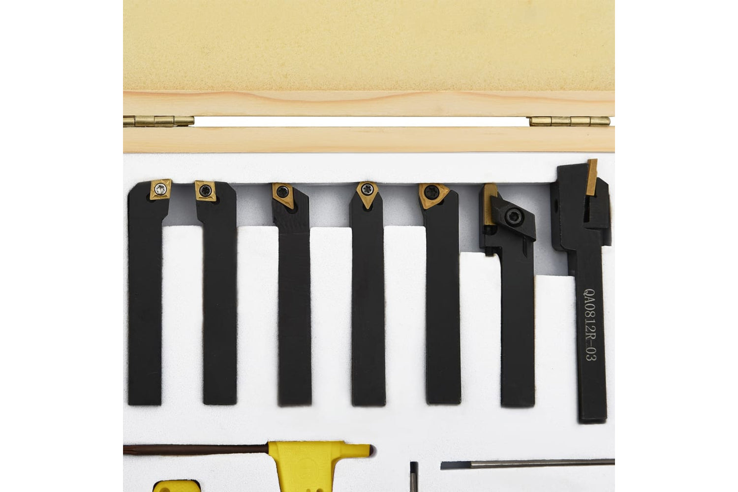 vidaXL 12 Pieces Indexable Turning Tool Set 8x8mm 70mm-6