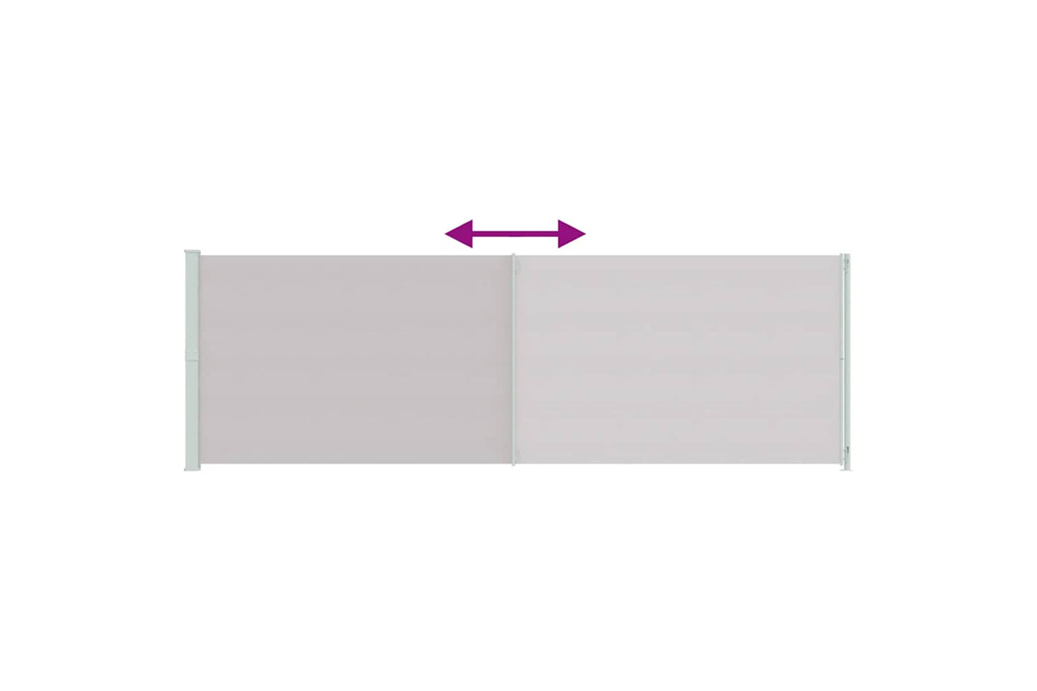 vidaXL 317974 Patio Retractable Side Awning 200x600cm Grey-6