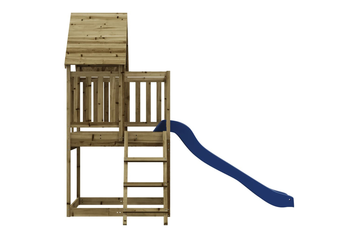 Vidaxl 3155935 Playhouse With Slide Ladder Impregnated Wood Pine-4