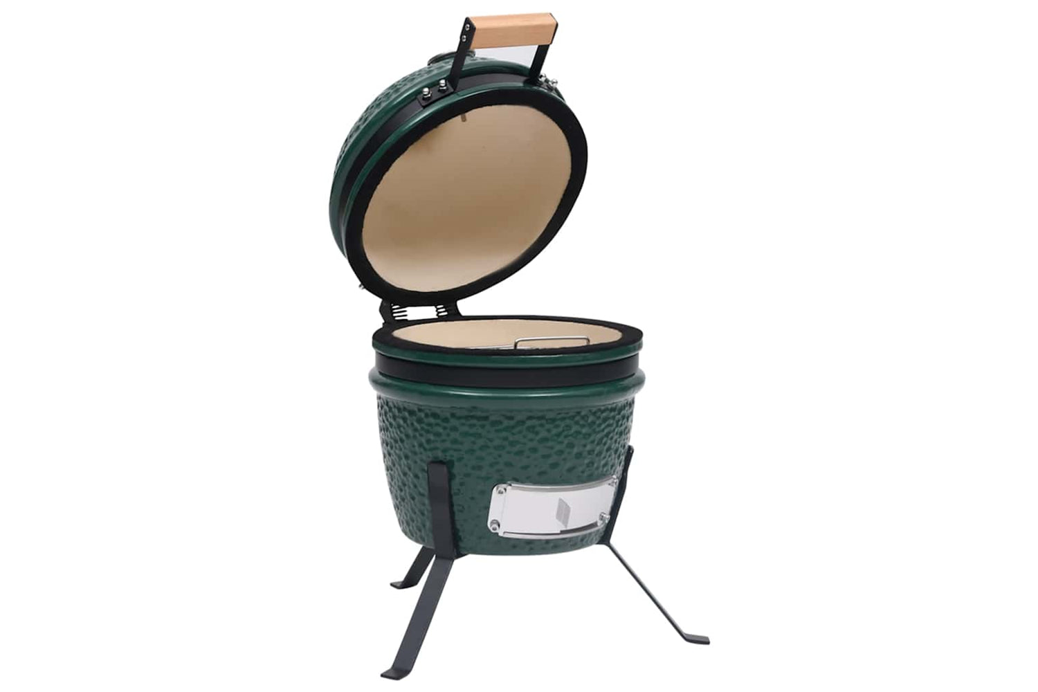 Vidaxl 2-in-1 Kamado Barbecue Grill Smoker Ceramic 56 Cm Green-4