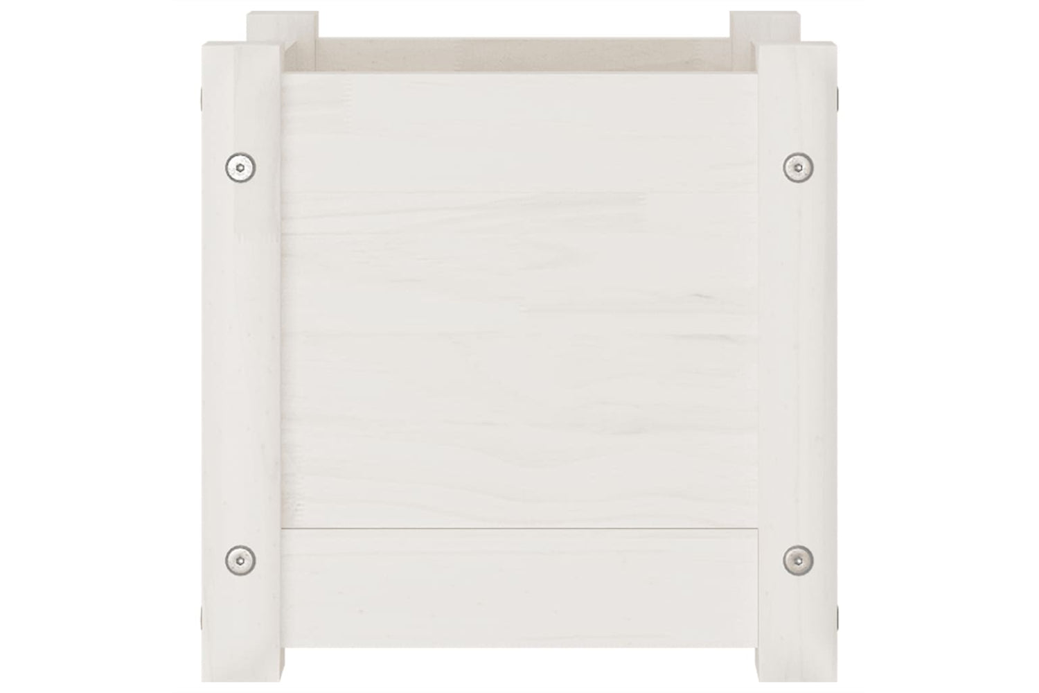 vidaXL 810524 Garden Planter White 31x31x31cm Solid Pinewood-3