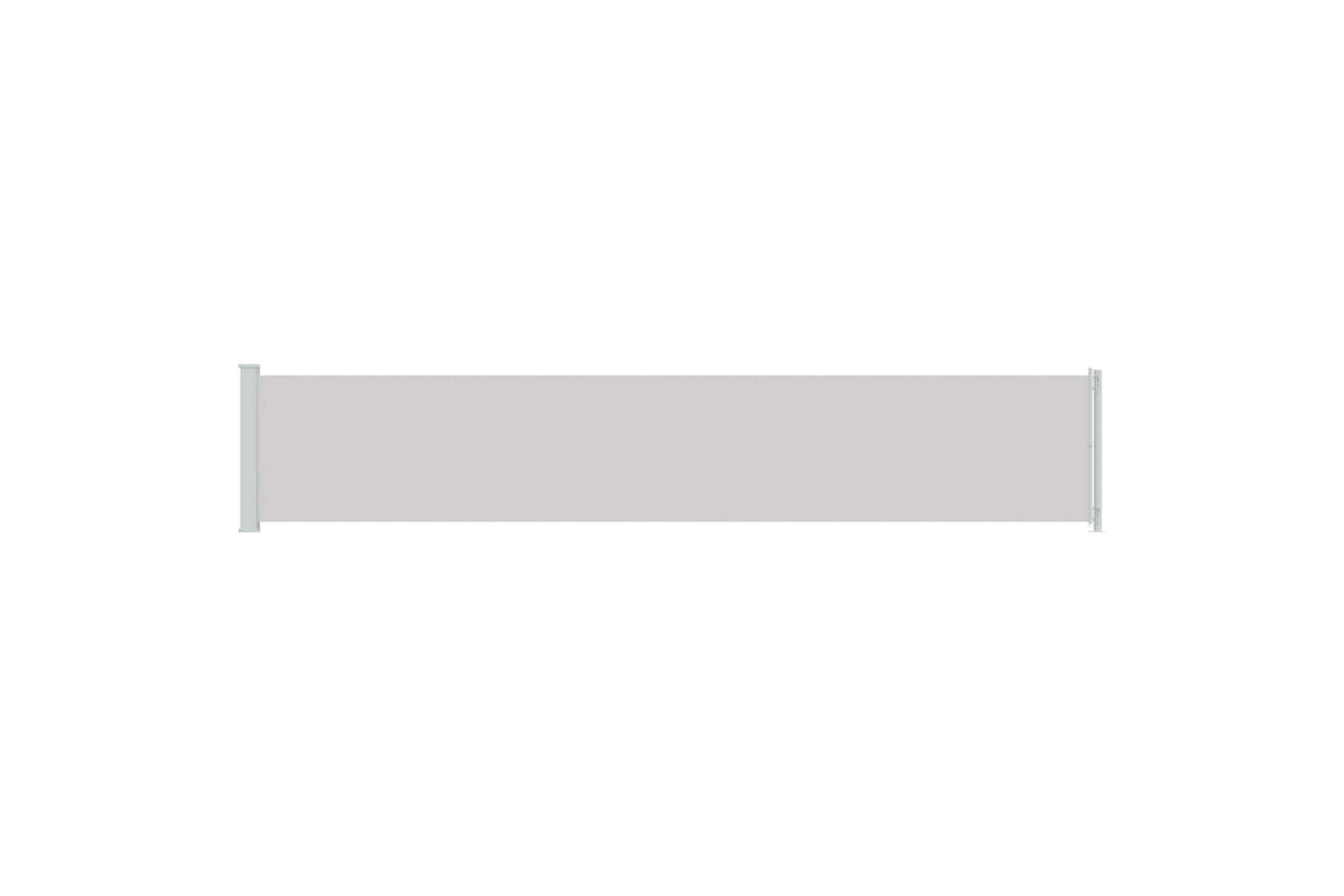 vidaXL 317950 Patio Retractable Side Awning 117x600cm Grey-3