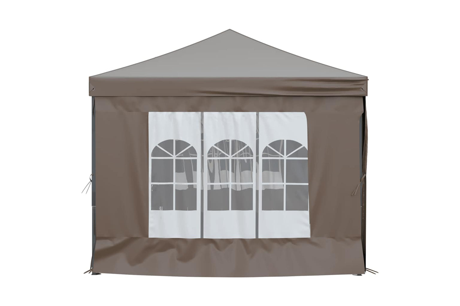 Vidaxl 93547 Folding Party Tent With Sidewalls Taupe 3x6 M-3