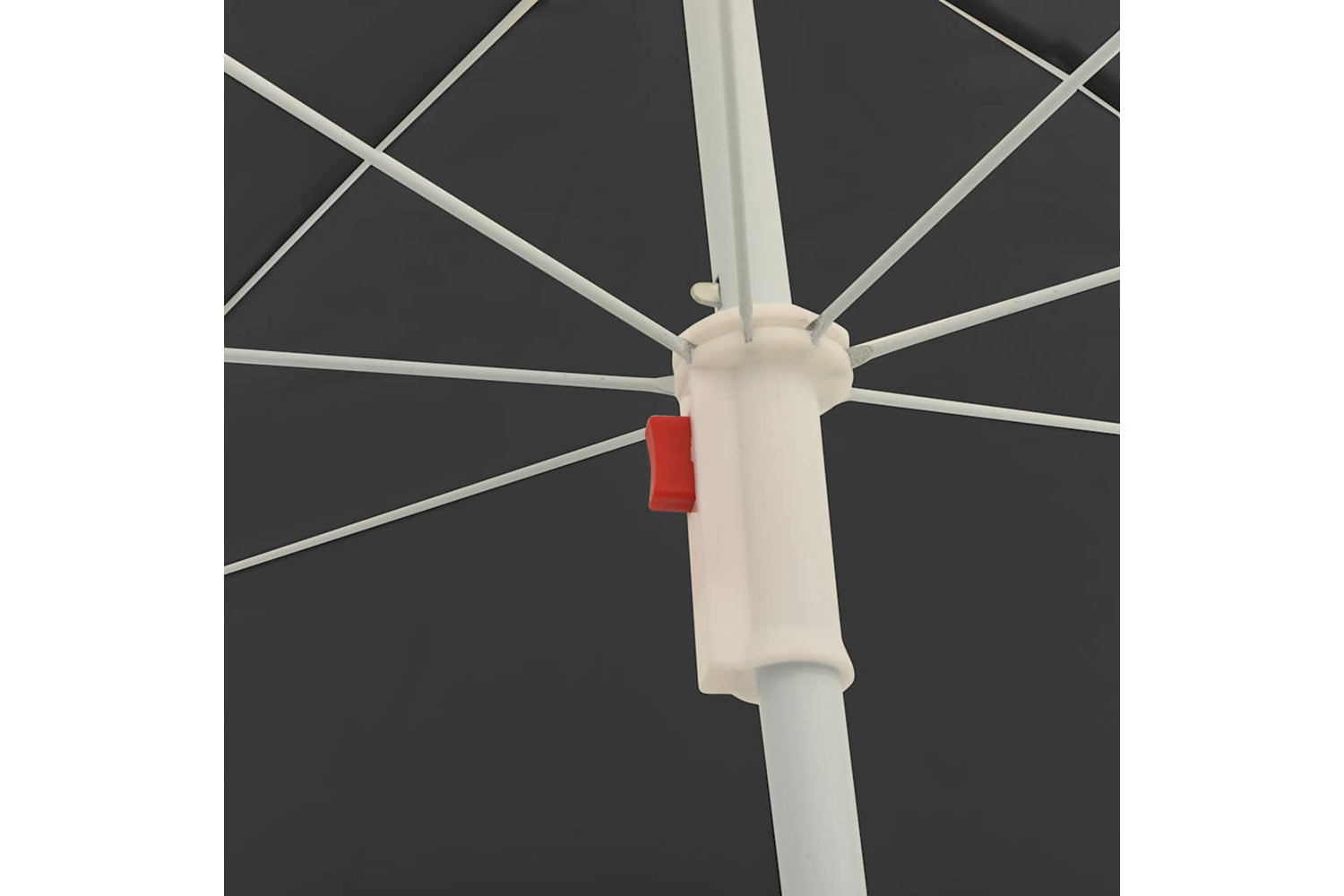 vidaXL 315539 Outdoor Parasol With Steel Pole Anthracite 180cm-4