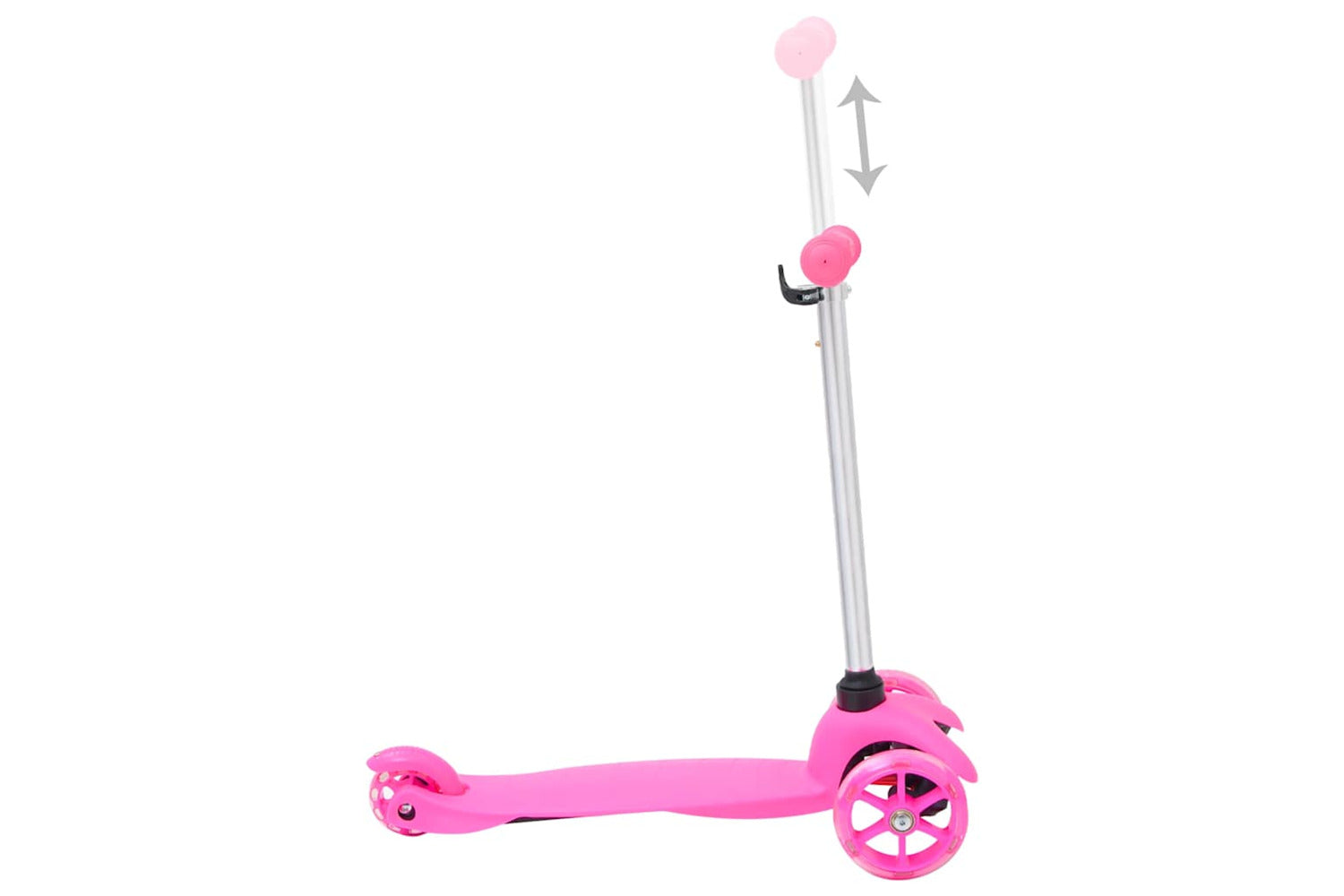 Vidaxl 3-wheel Children Scooter With Adjustable Aluminium Handlebar Pink-5