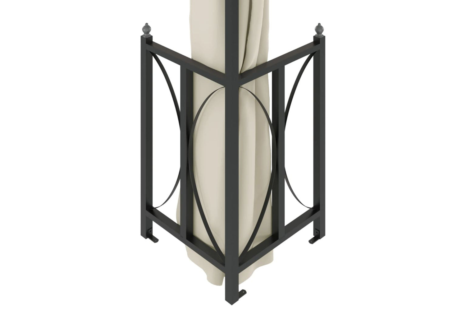 Vidaxl 318540 Gazebo With Sidewalls&double Roofs 3x3 M Cream-4