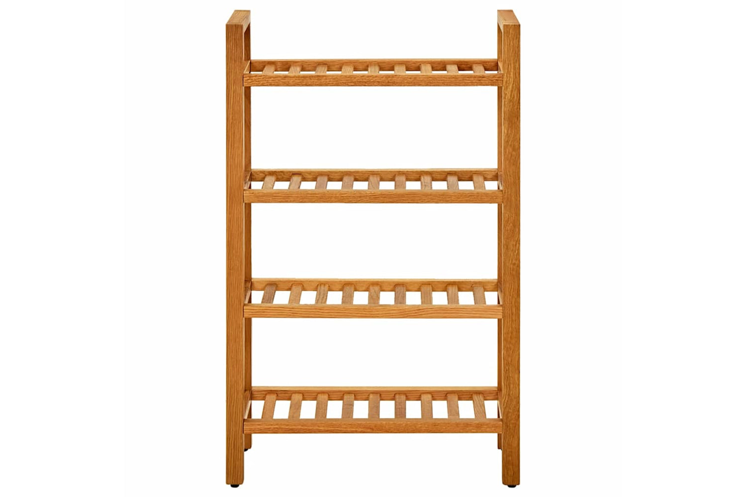 vidaXL 331746 Shoe Rack With 4 Shelves 50x27x80cm Solid Oak Wood-2