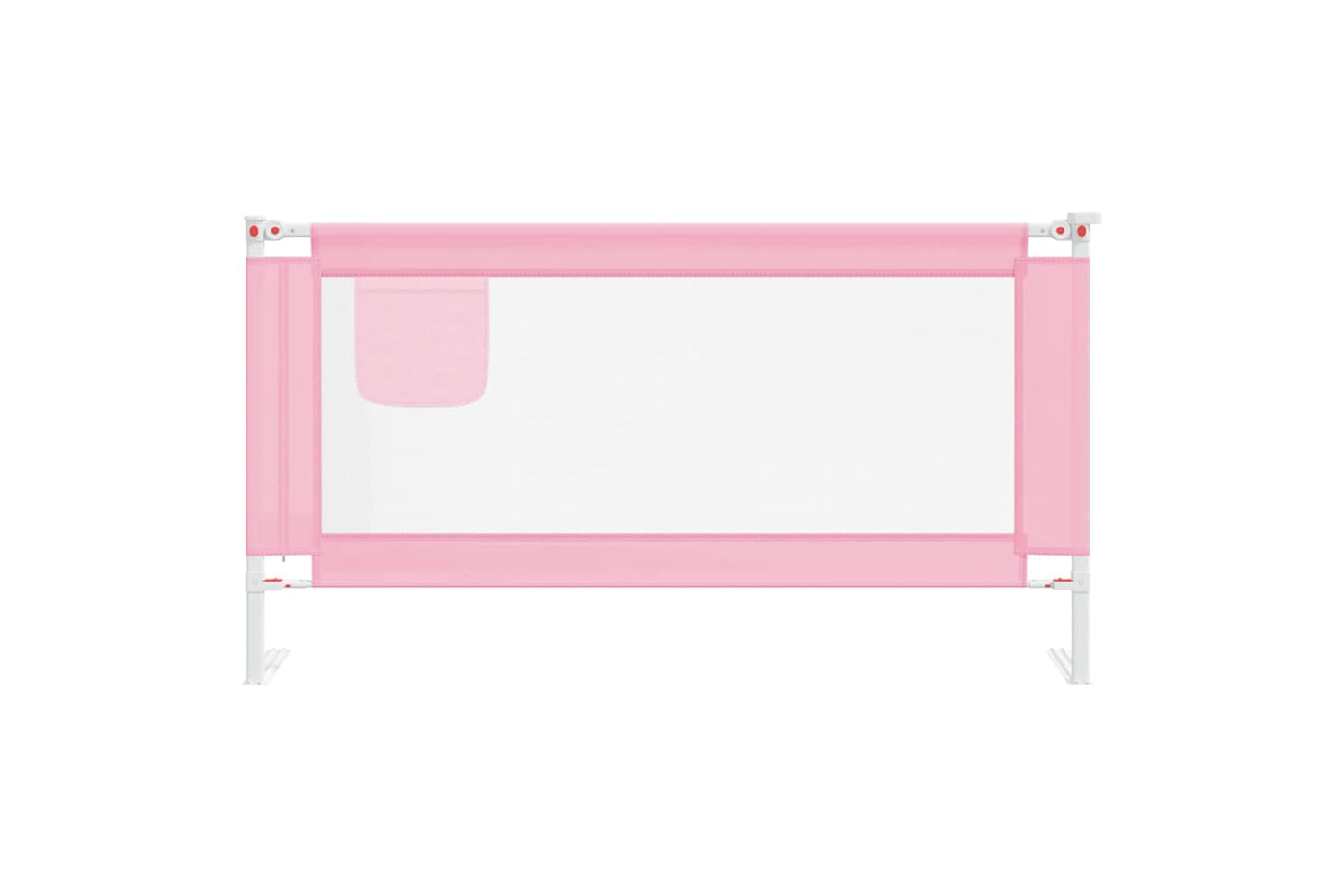 Vidaxl Toddler Safety Bed Rail Pink 160x25 Cm Fabric-2