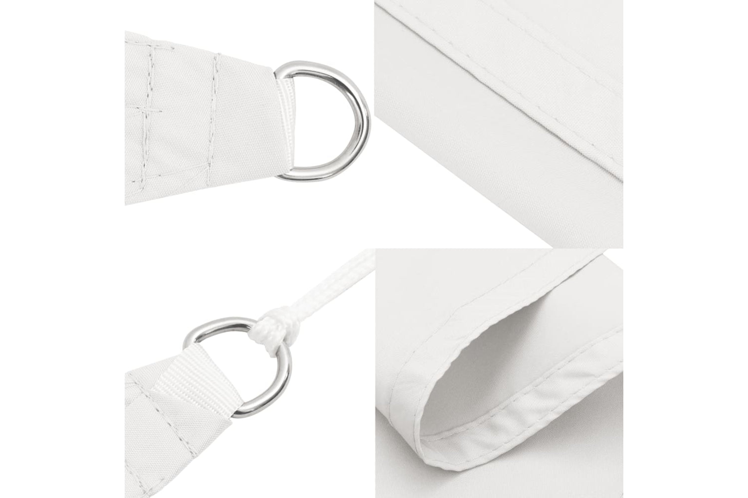 Vidaxl 135292 Sunshade Sail Oxford Fabric Triangular 5x7x7 M White-6