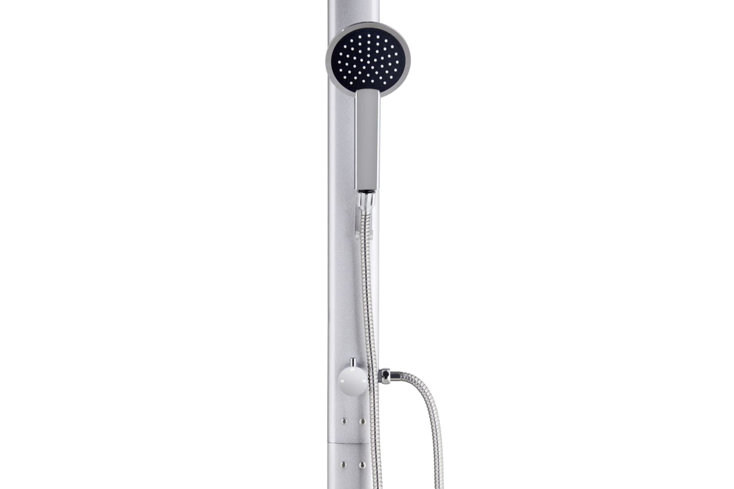 vidaXL 3070781 Garden Shower With Brown Base 220cm Aluminium-8