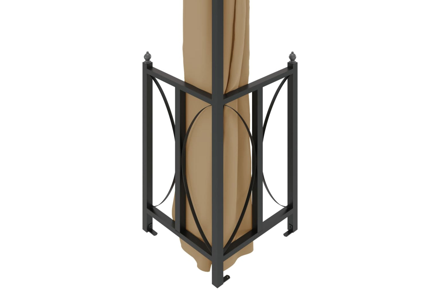 Vidaxl 318545 Gazebo With Sidewalls&double Roofs 3x4 M Taupe-4