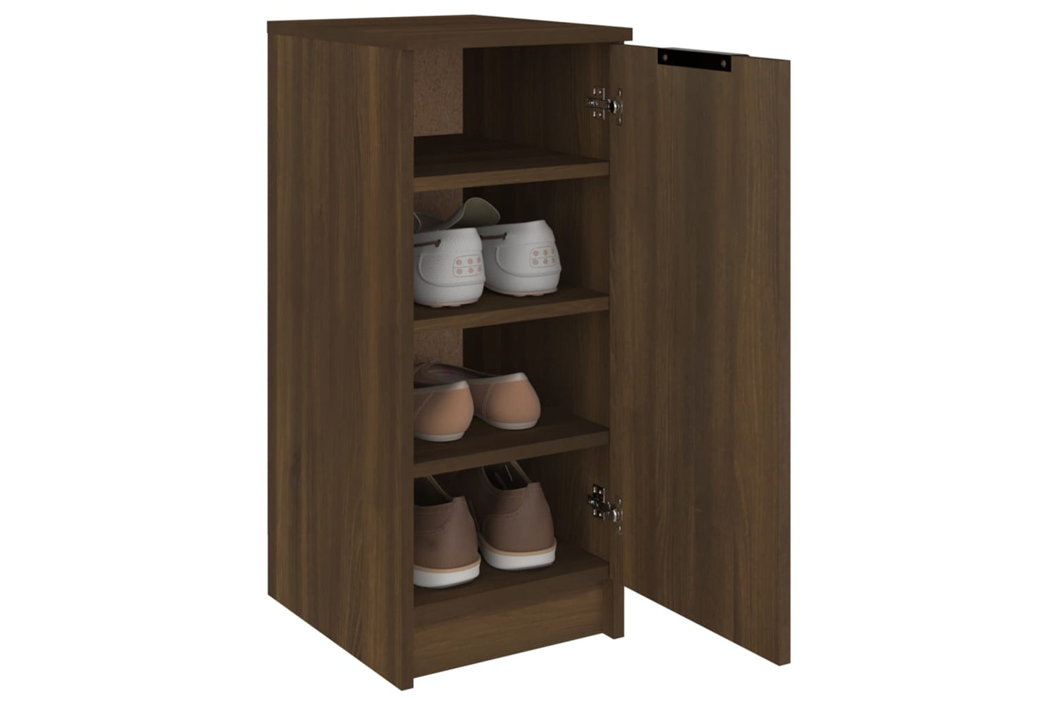 vidaXL 817101 Shoe Cabinet Brown Oak 30x35x70cm Engineered Wood-3