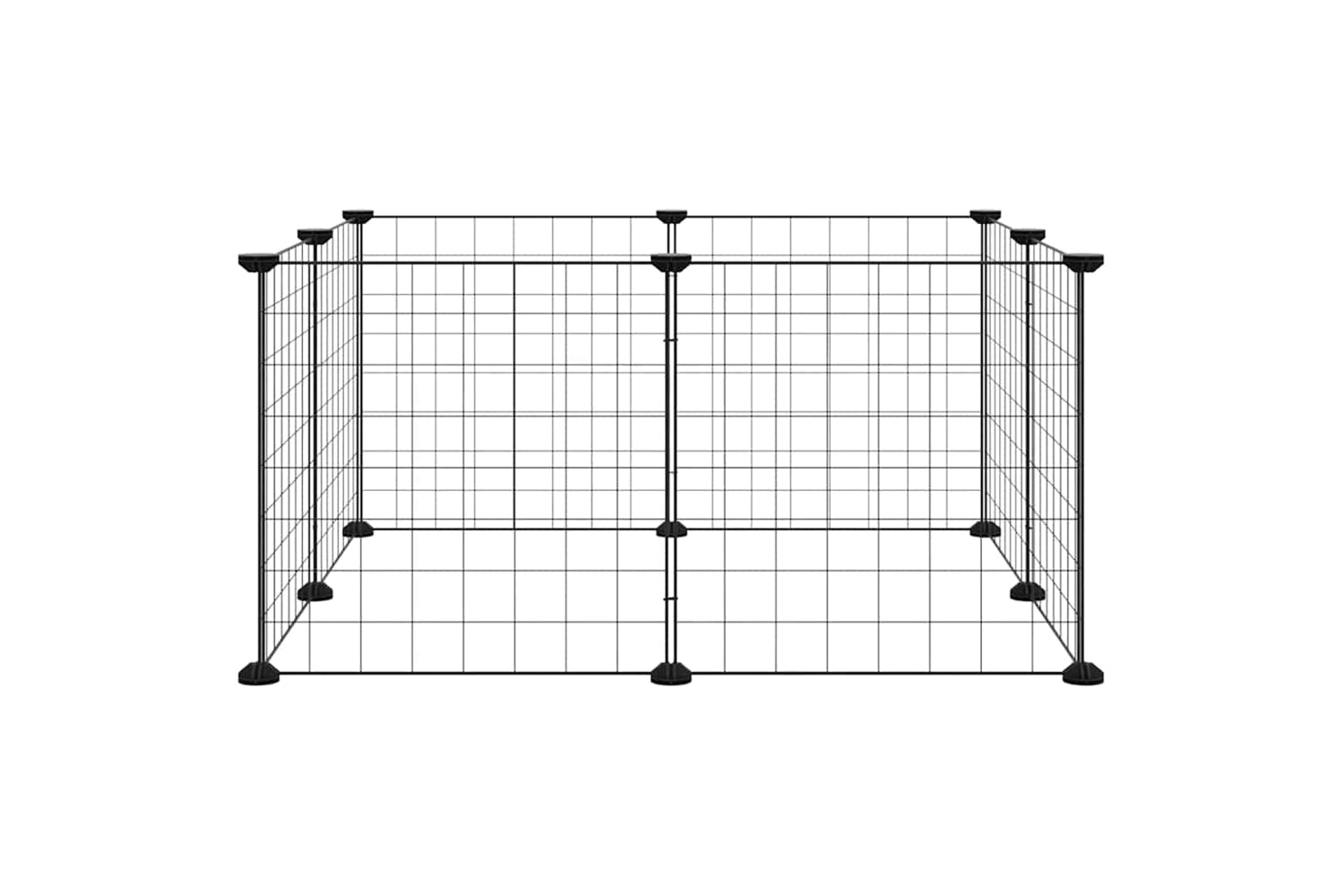 vidaXL 171621 8-panel Pet Cage Black 35x35cm Steel-3