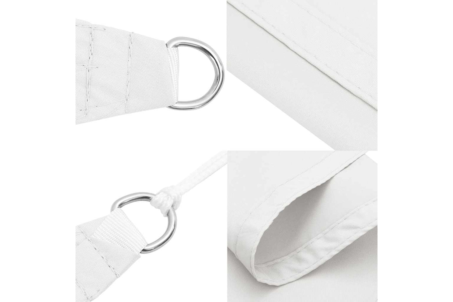 Vidaxl 135286 Sunshade Sail Oxford Fabric Triangular 4x4x4 M White-5