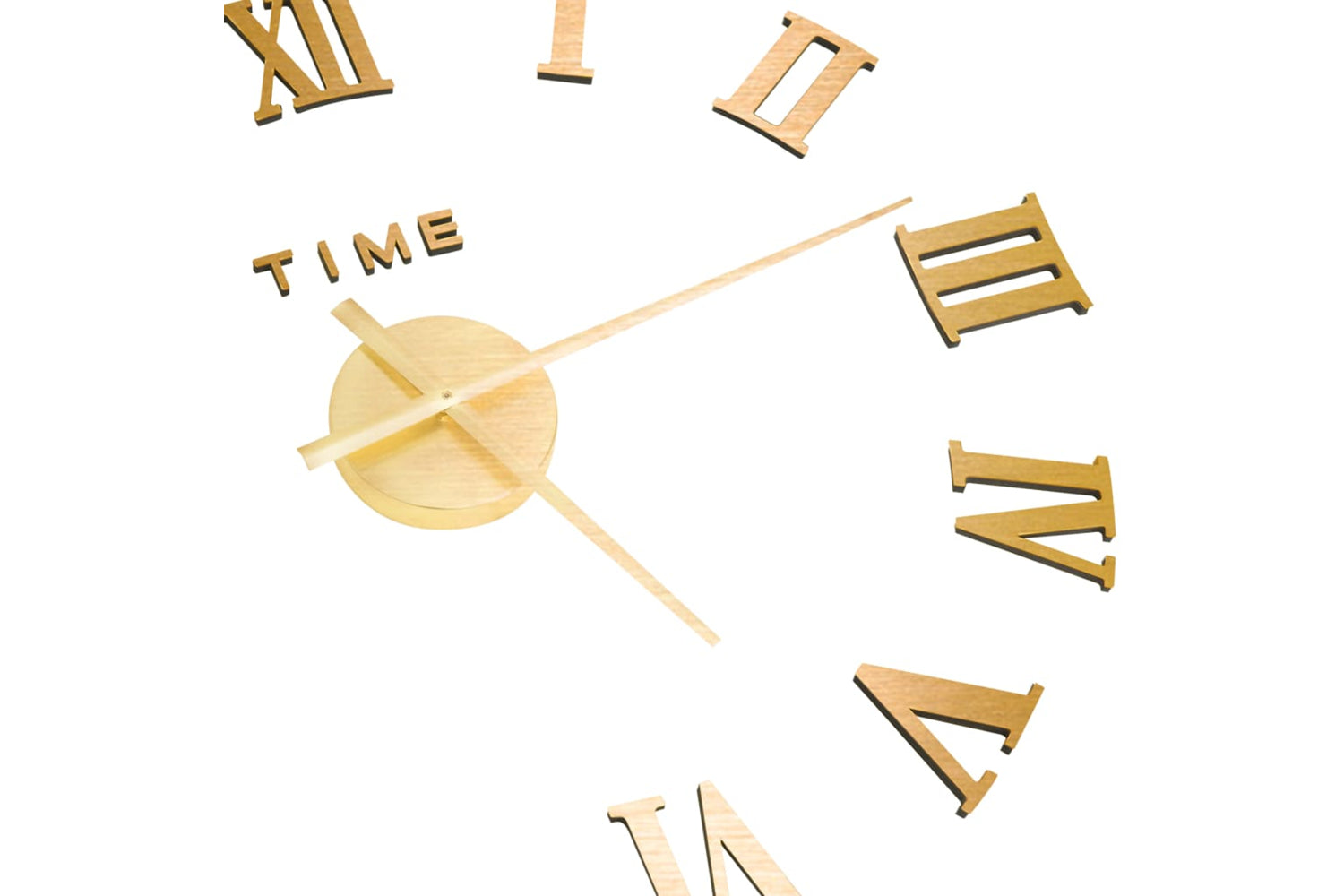Vidaxl 325160 3D Wall Clock Modern Design 100 cm | Golden-3