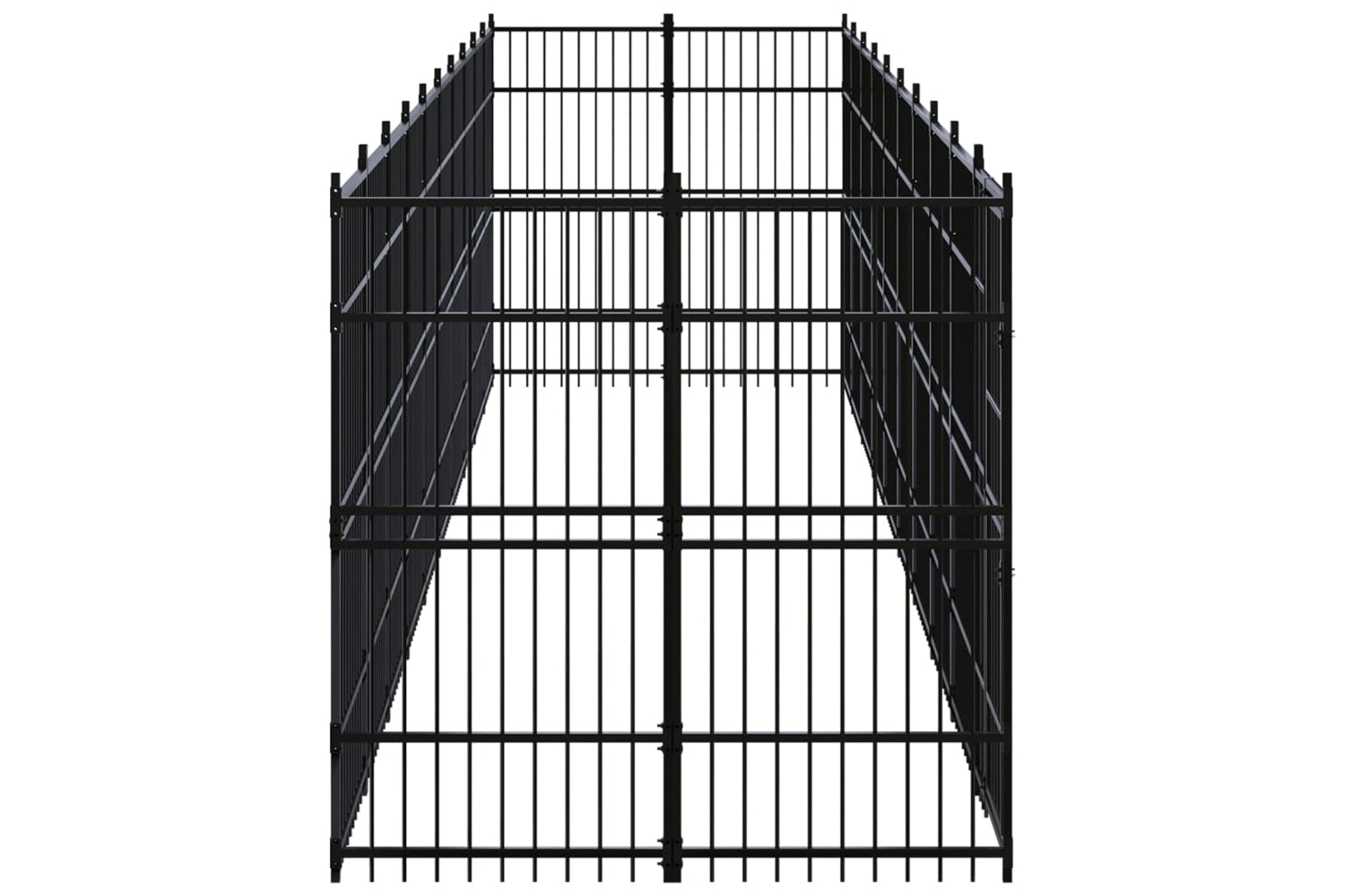 Vidaxl 3097964 Outdoor Dog Kennel Steel 18.43 M2-3